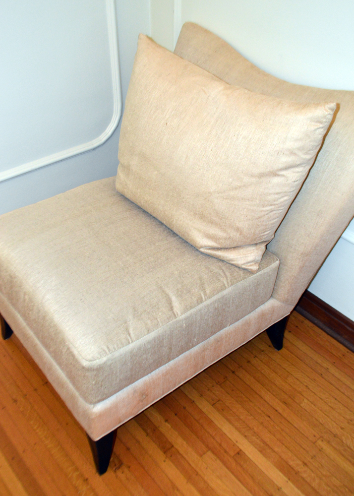 Upholstered Slipper Chair