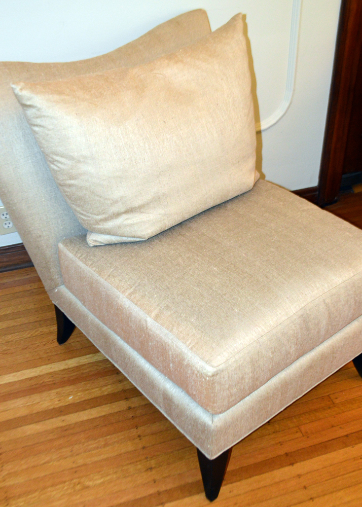 Upholstered Slipper Chair
