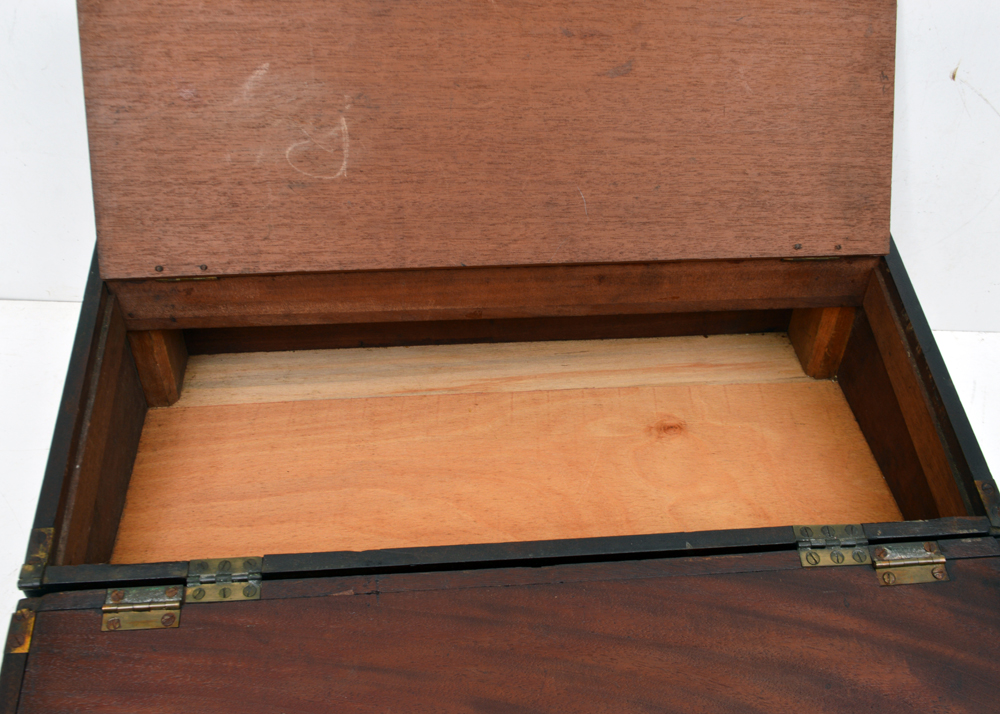 Vintage Campaign Travel Writing Desk on Stand