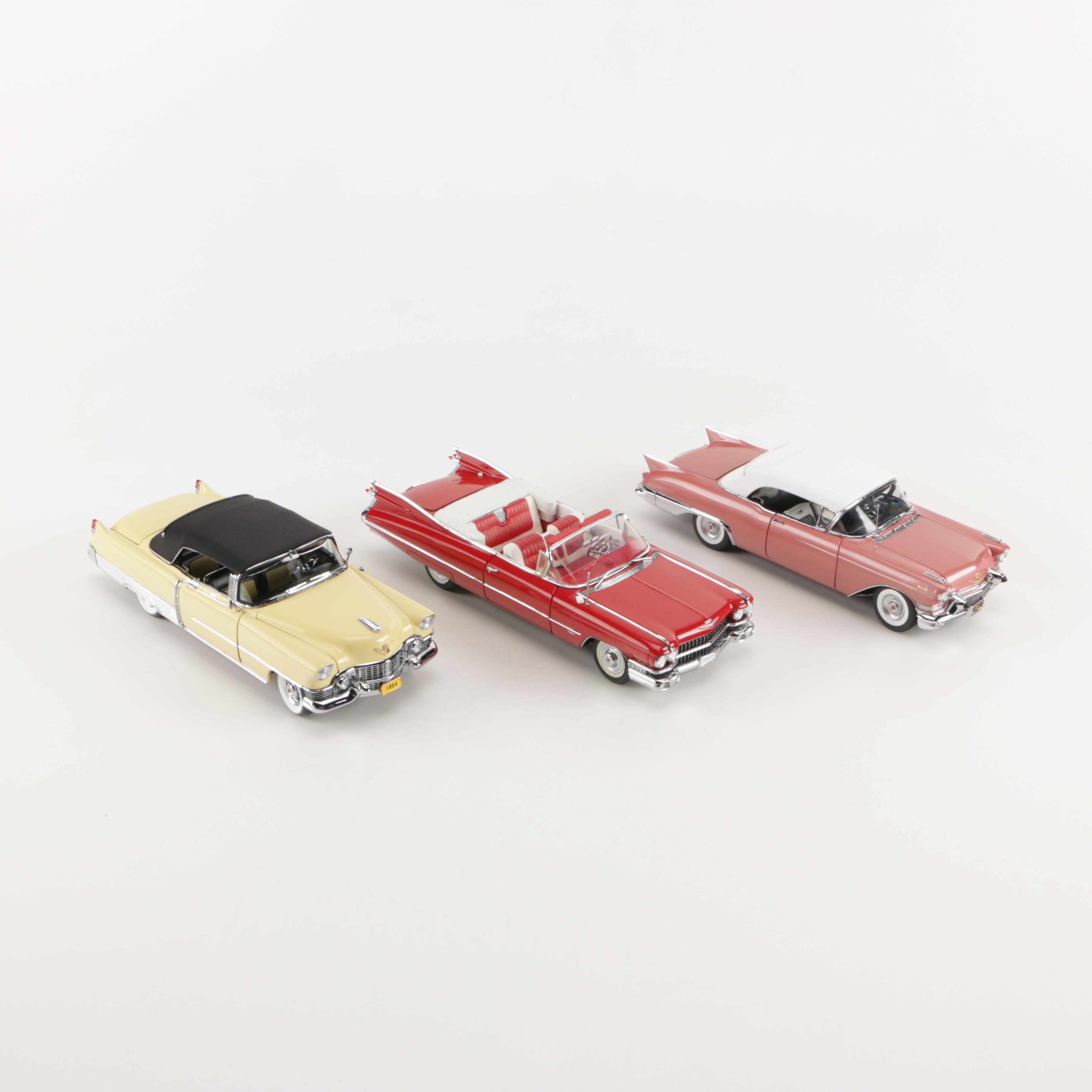 Danbury Mint Die-Cast Cars including "1959 Cadillac Series 62"
