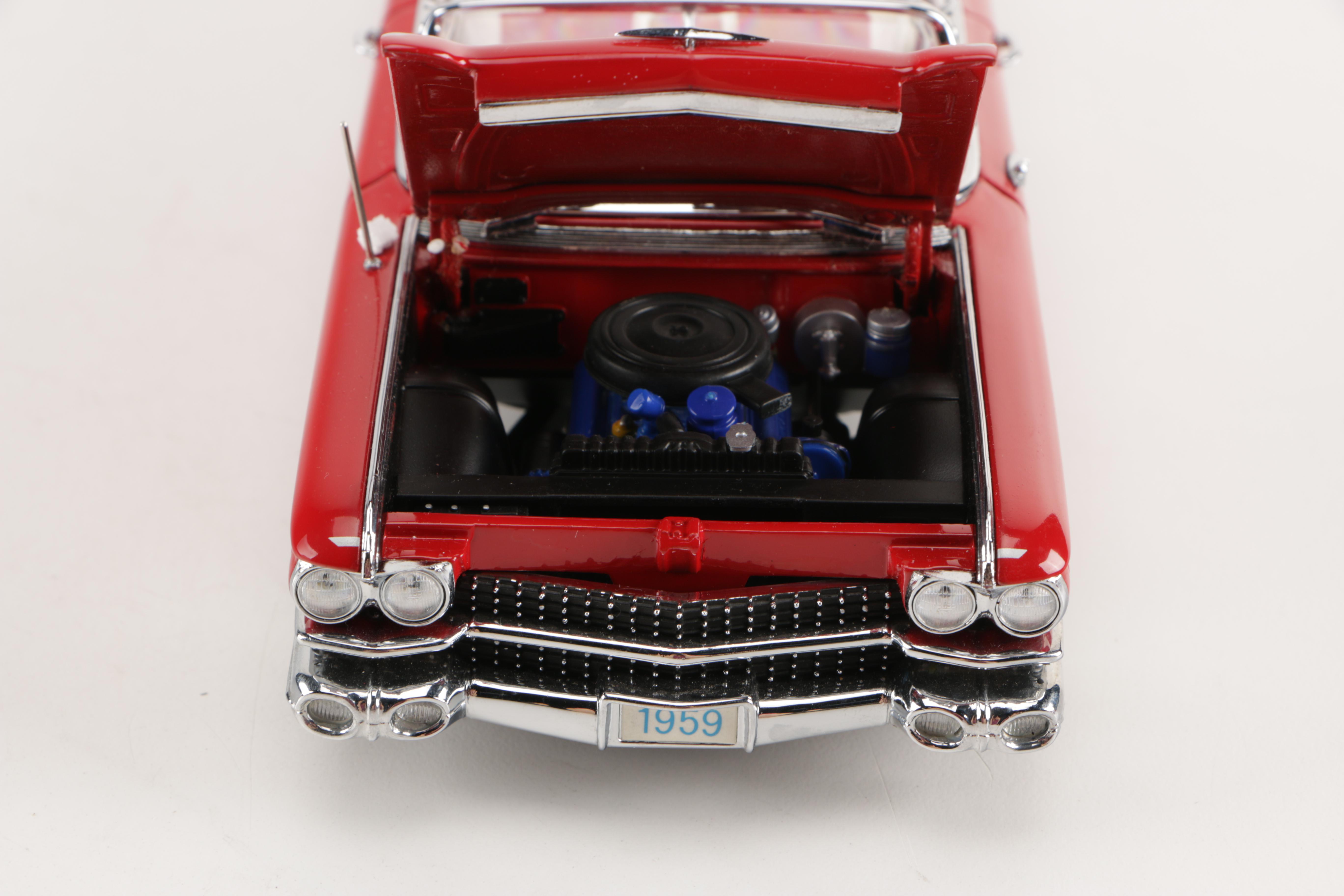 Danbury Mint Die-Cast Cars including "1959 Cadillac Series 62"
