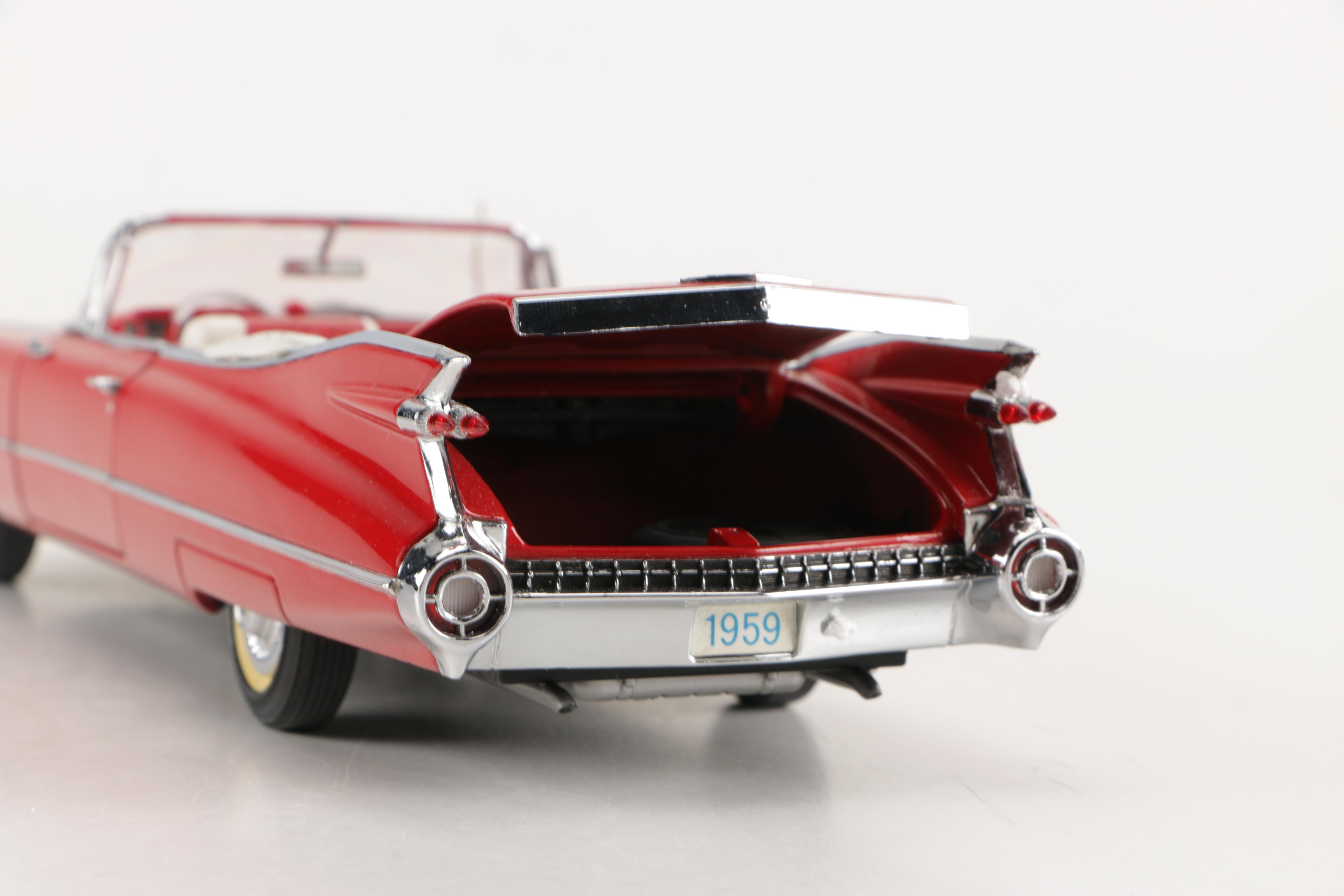 Danbury Mint Die-Cast Cars including "1959 Cadillac Series 62"
