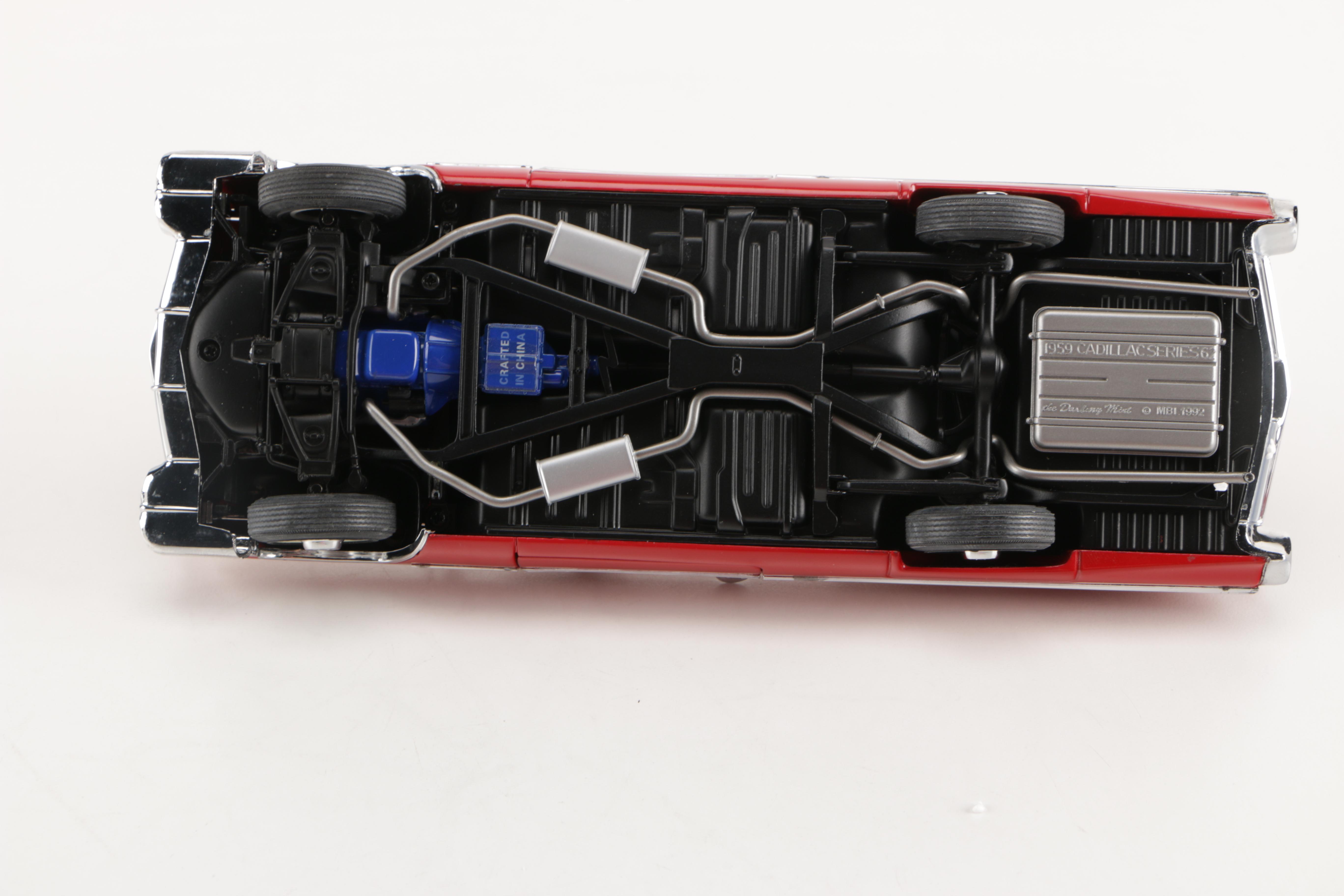 Danbury Mint Die-Cast Cars including "1959 Cadillac Series 62"