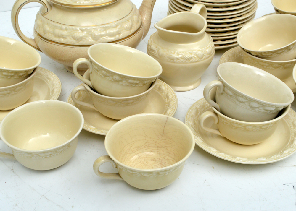 Adams "Della Robia" Titan Ware English Coffee Service C.1922-30