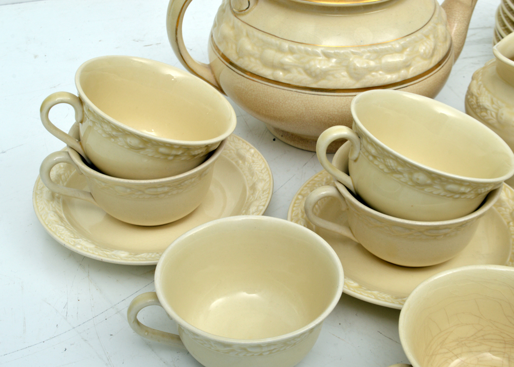 Adams "Della Robia" Titan Ware English Coffee Service C.1922-30