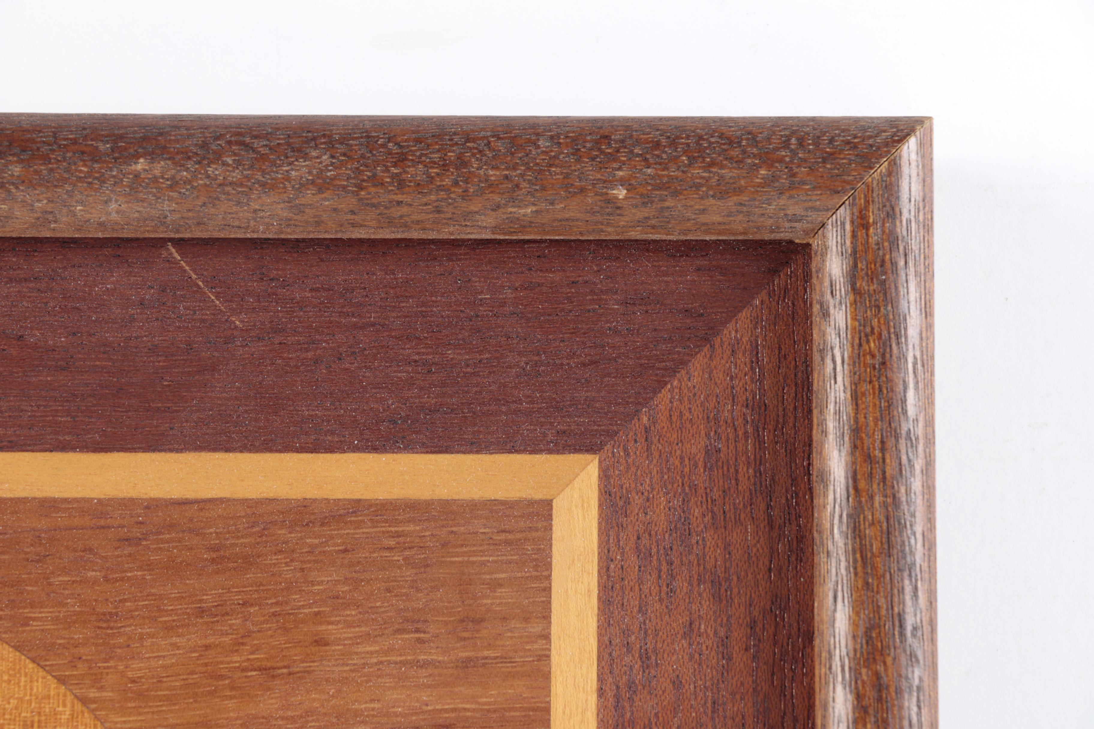 Jeff Alan Nelson Marquetry Landscape With Ducks