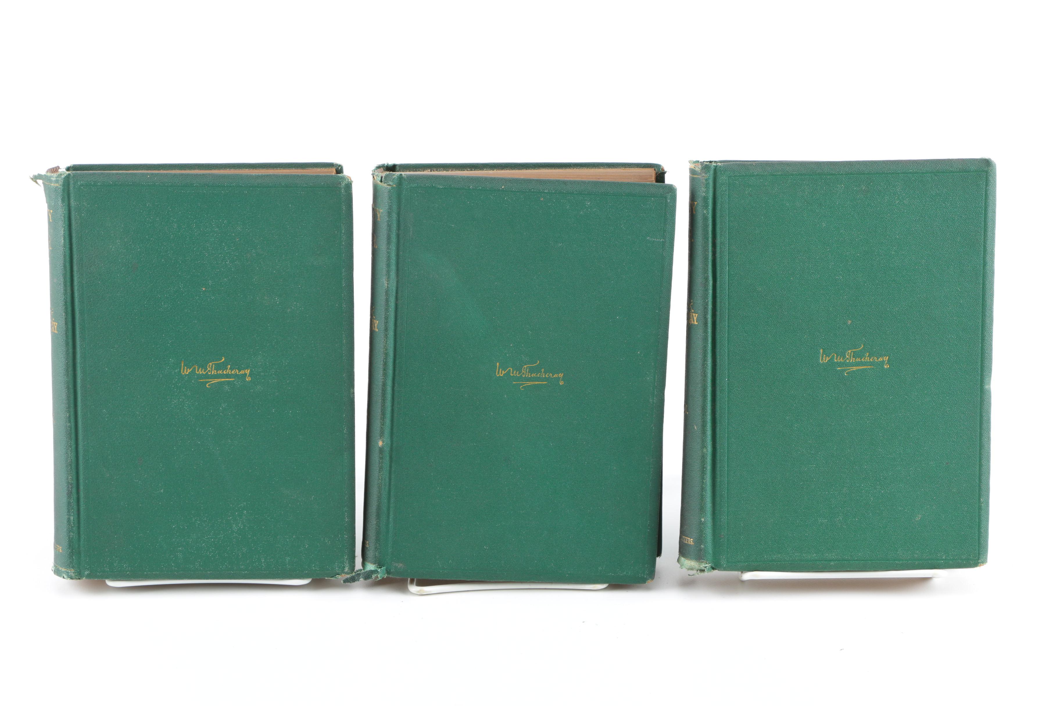 1865 Three Volume Set of "Vanity Fair" by William Makepeace Thackeray