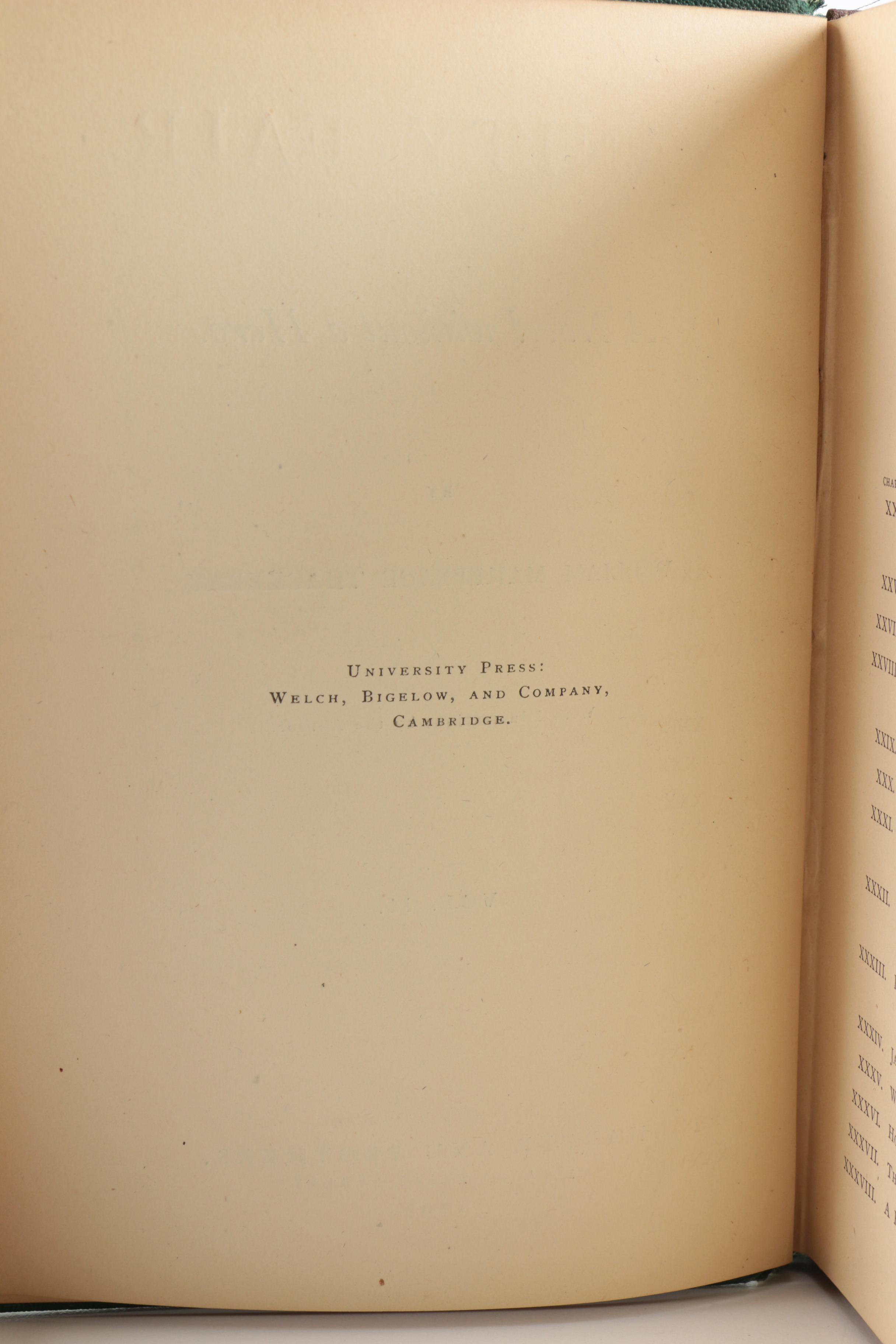 1865 Three Volume Set of "Vanity Fair" by William Makepeace Thackeray