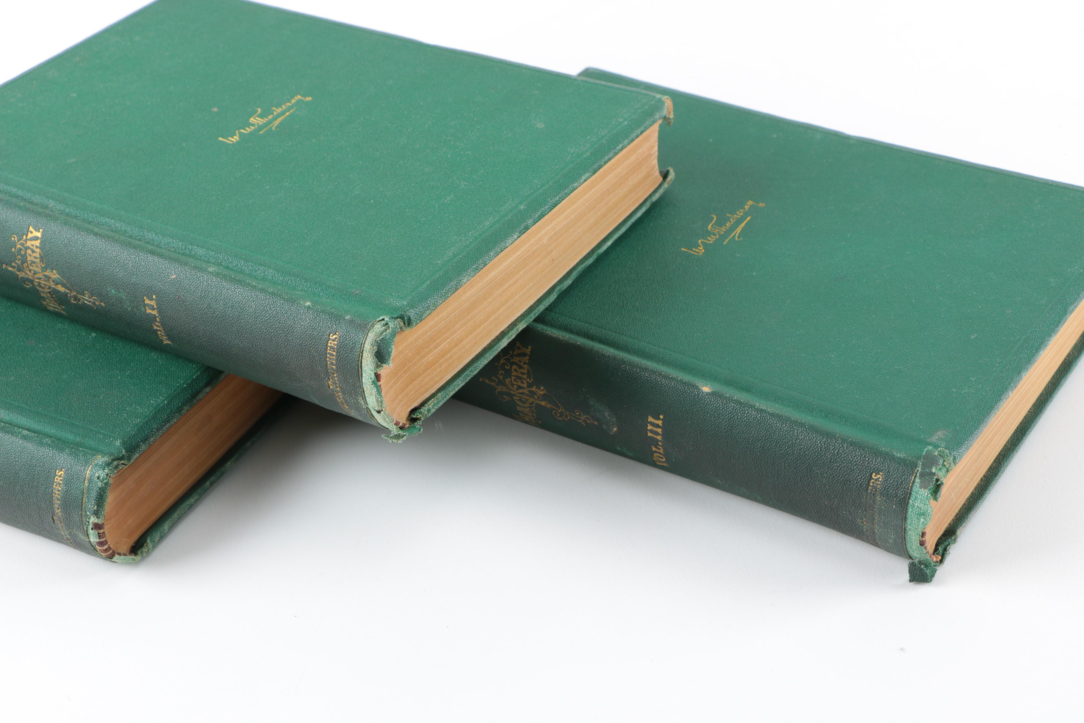 1865 Three Volume Set of "Vanity Fair" by William Makepeace Thackeray