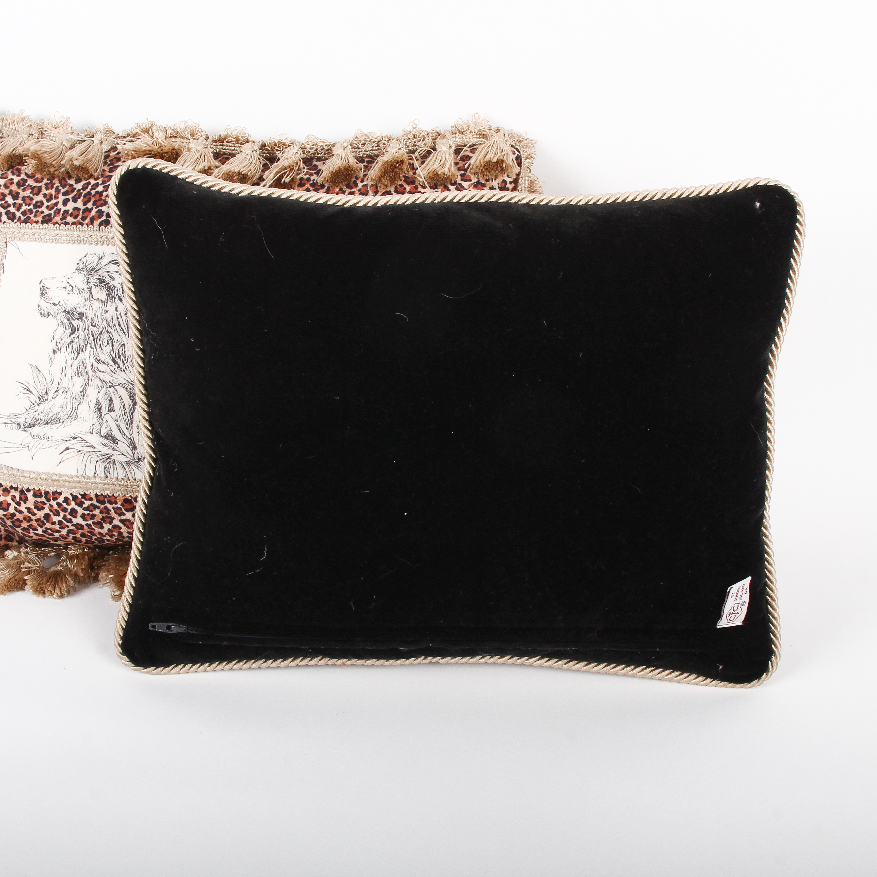 Leopard Print Animal Scene Throw Pillows