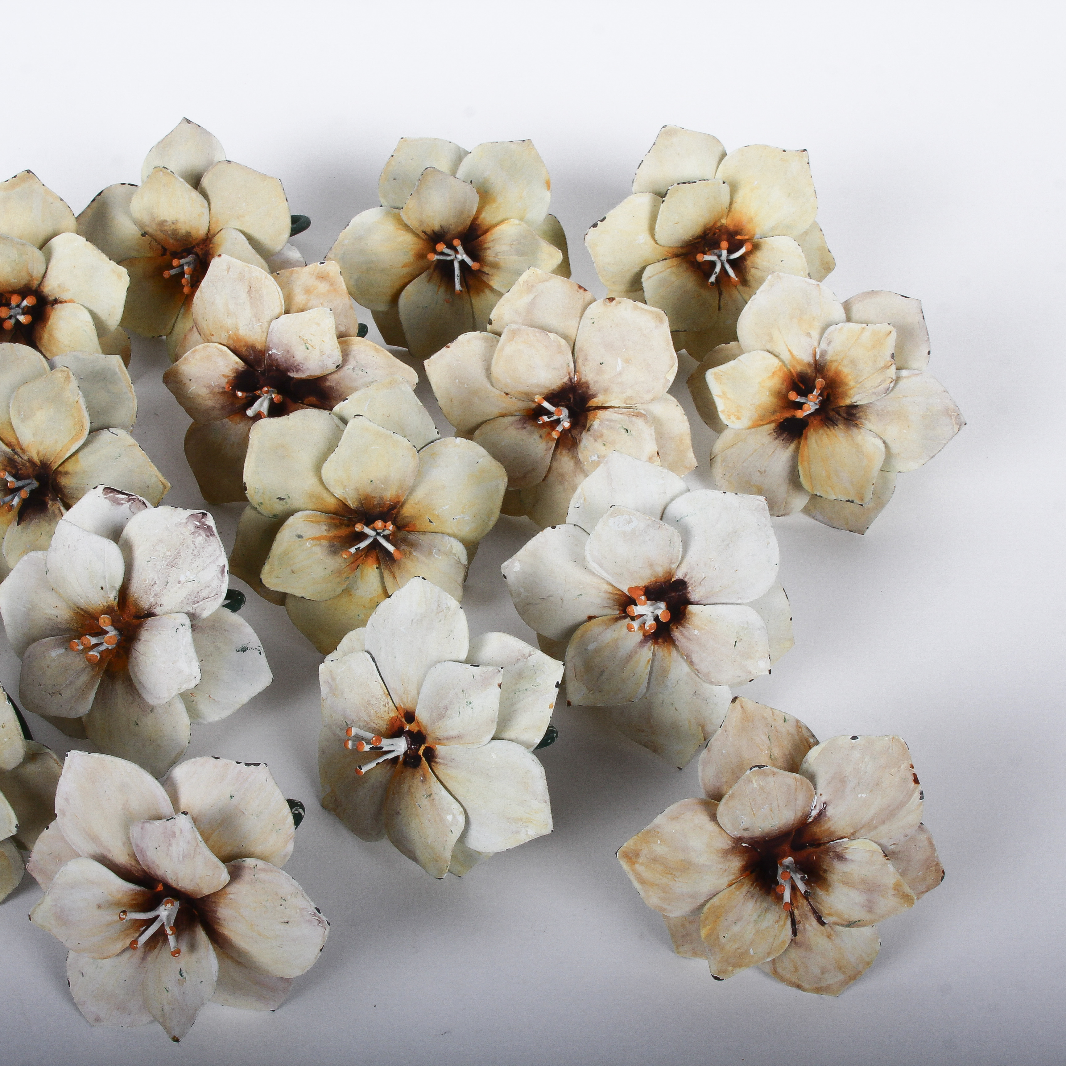 White Floral Napkin Rings