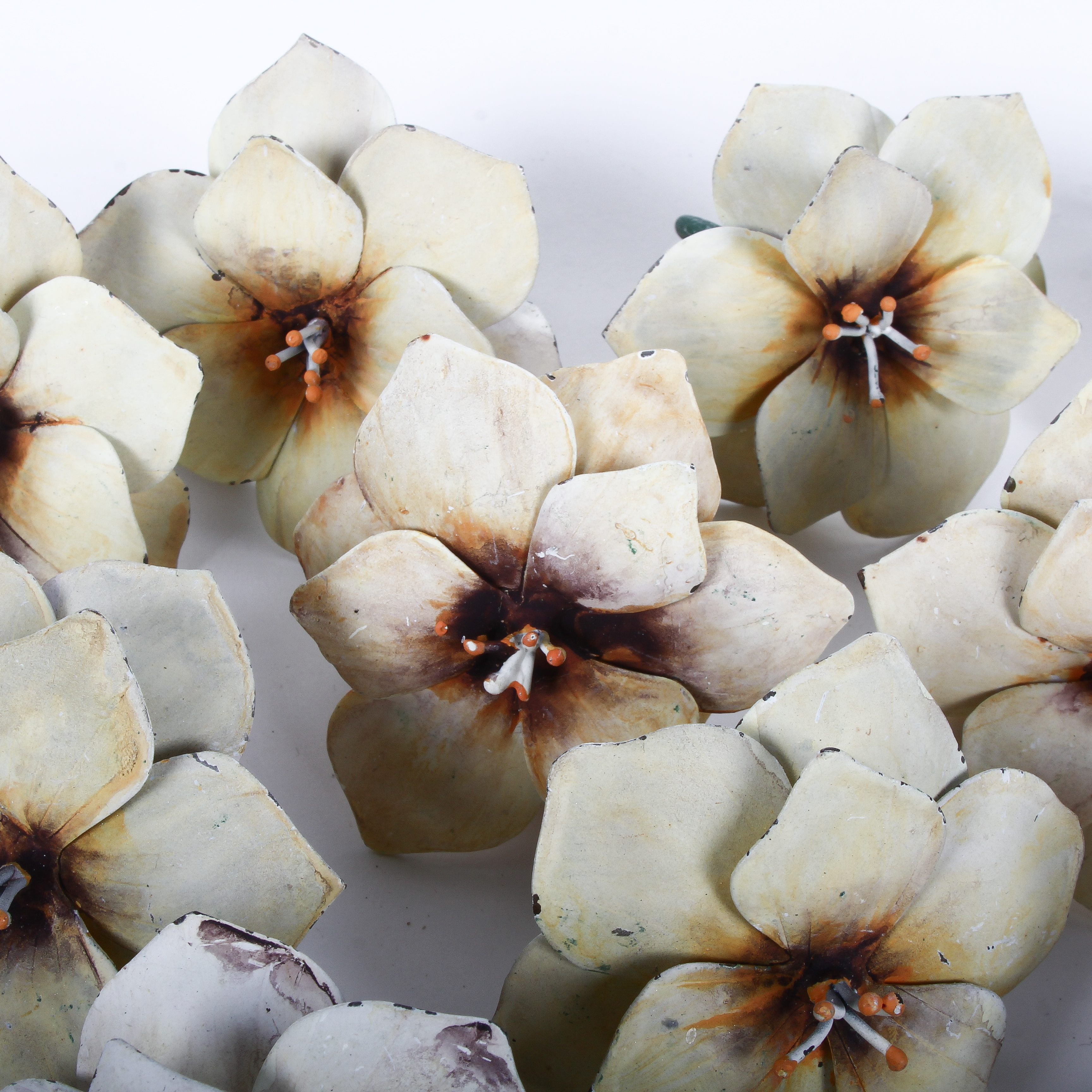 White Floral Napkin Rings