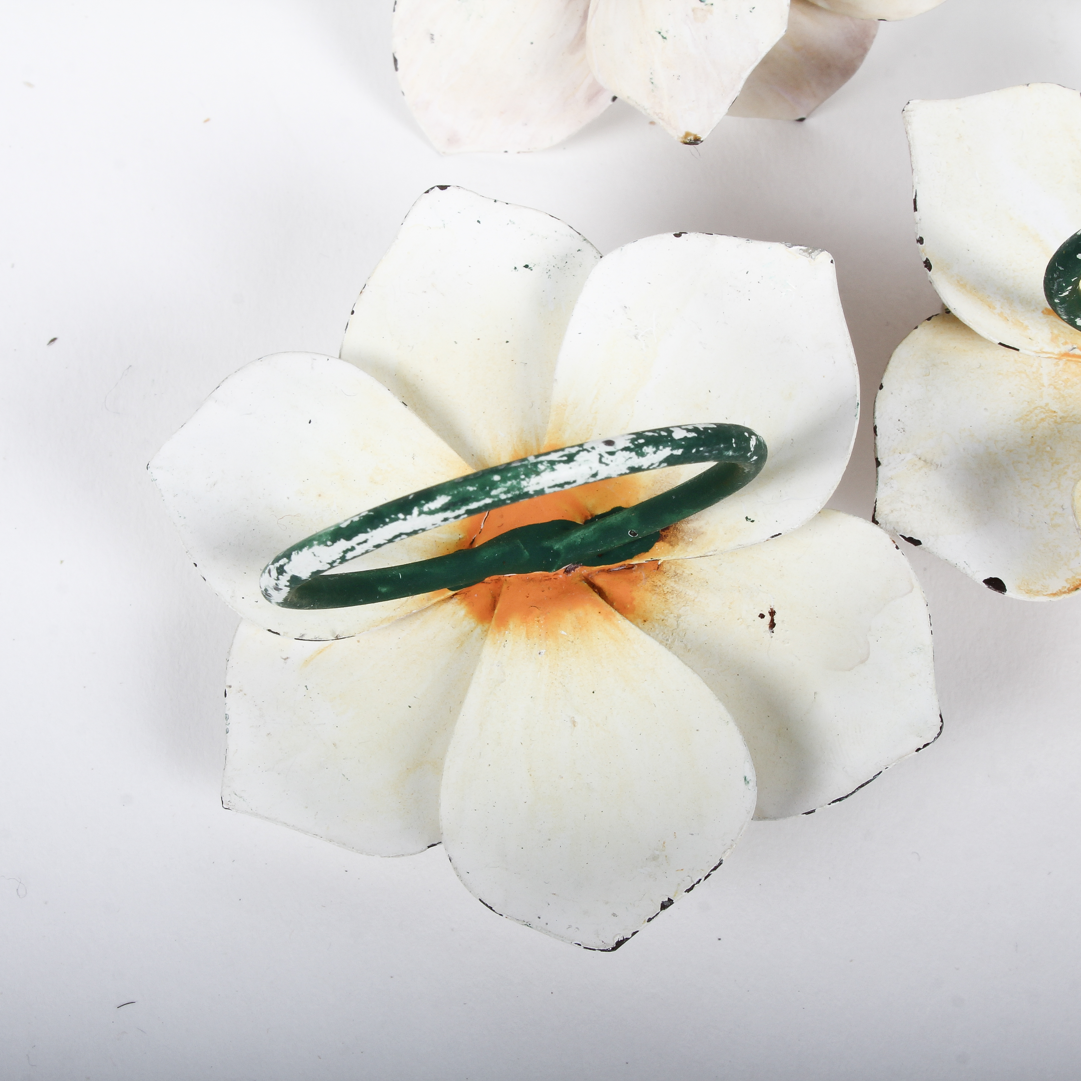 White Floral Napkin Rings