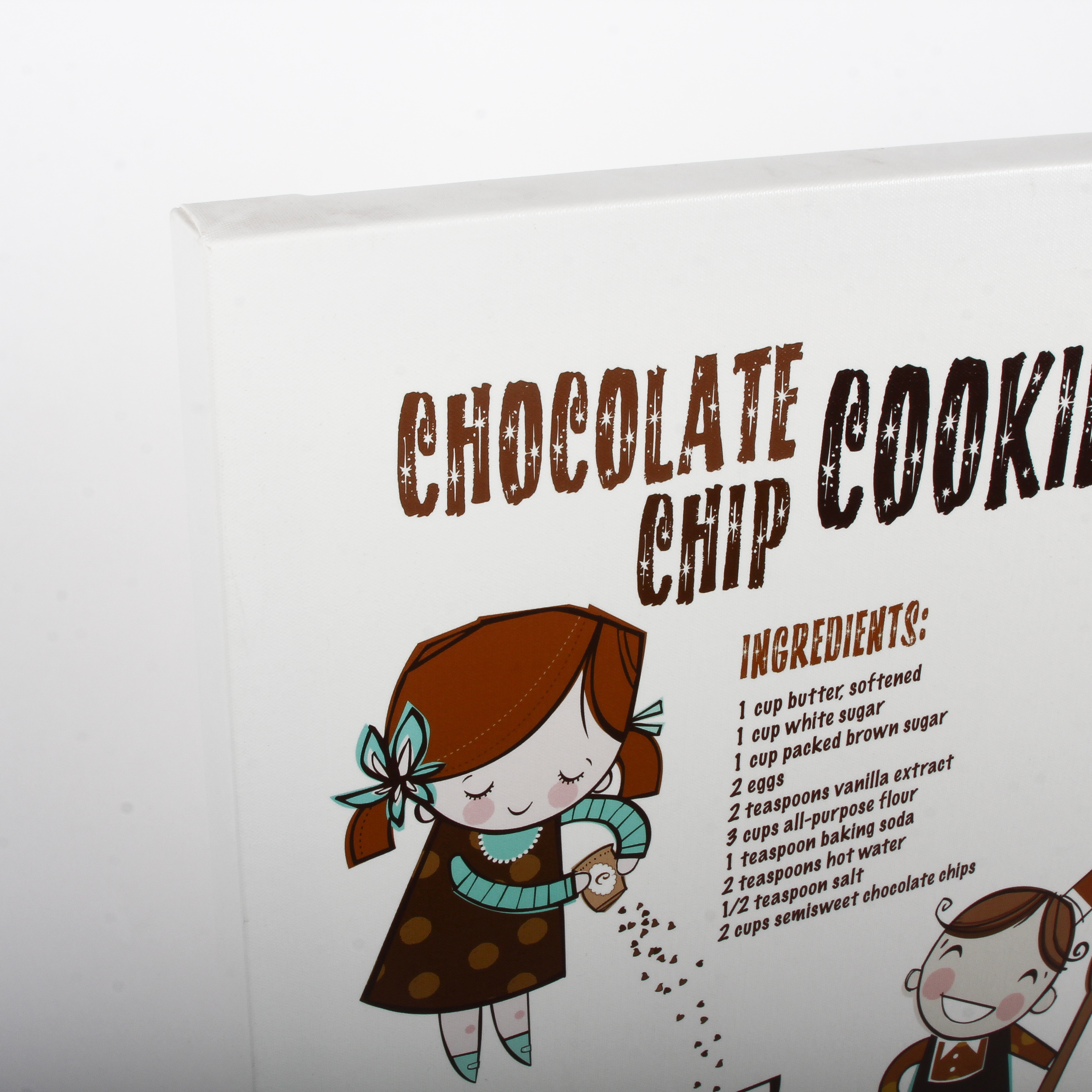 Luca and Company Offset Lithograph on Canvas of Chocolate Chip Cookie Recipe