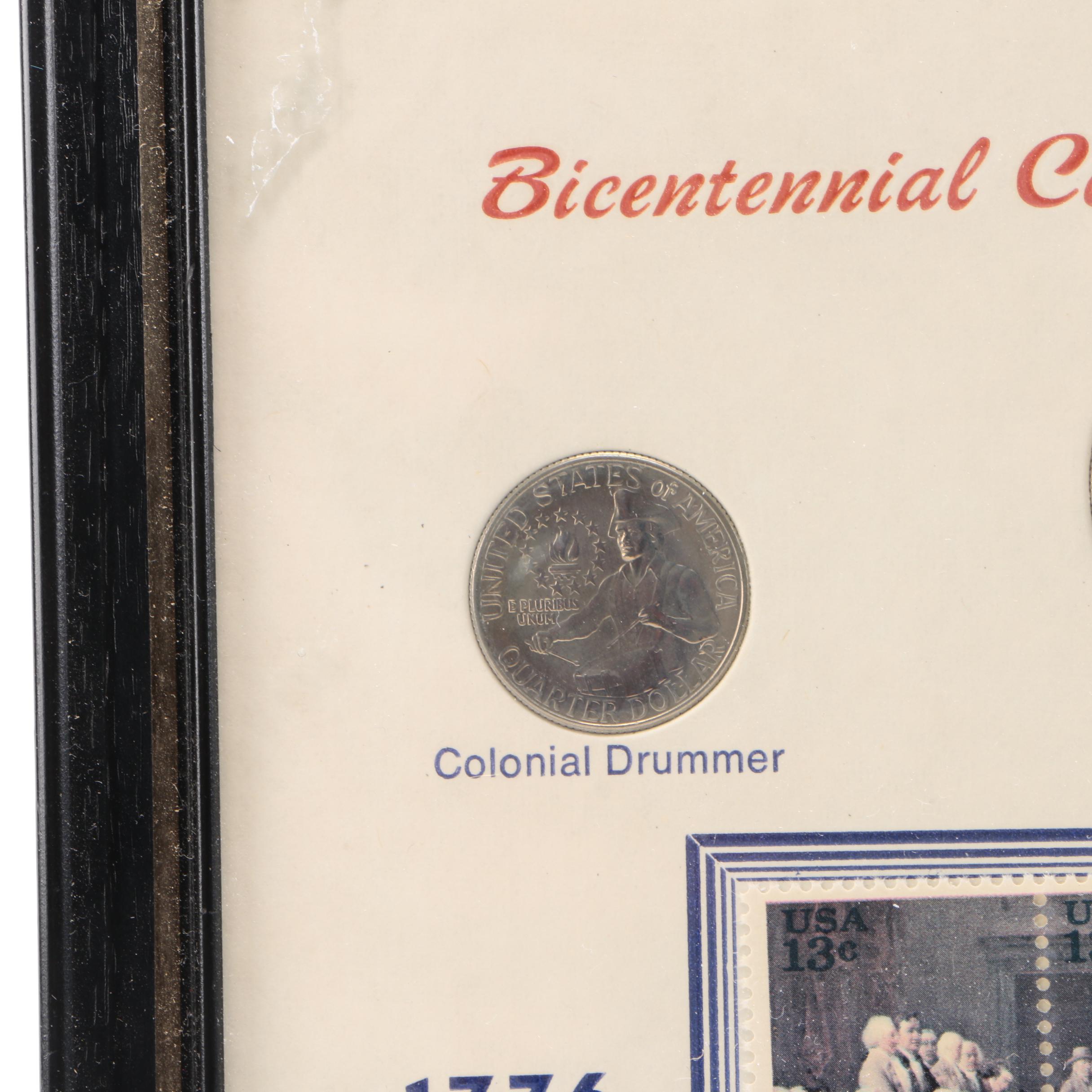 Framed Bicentennial Coins and Currency