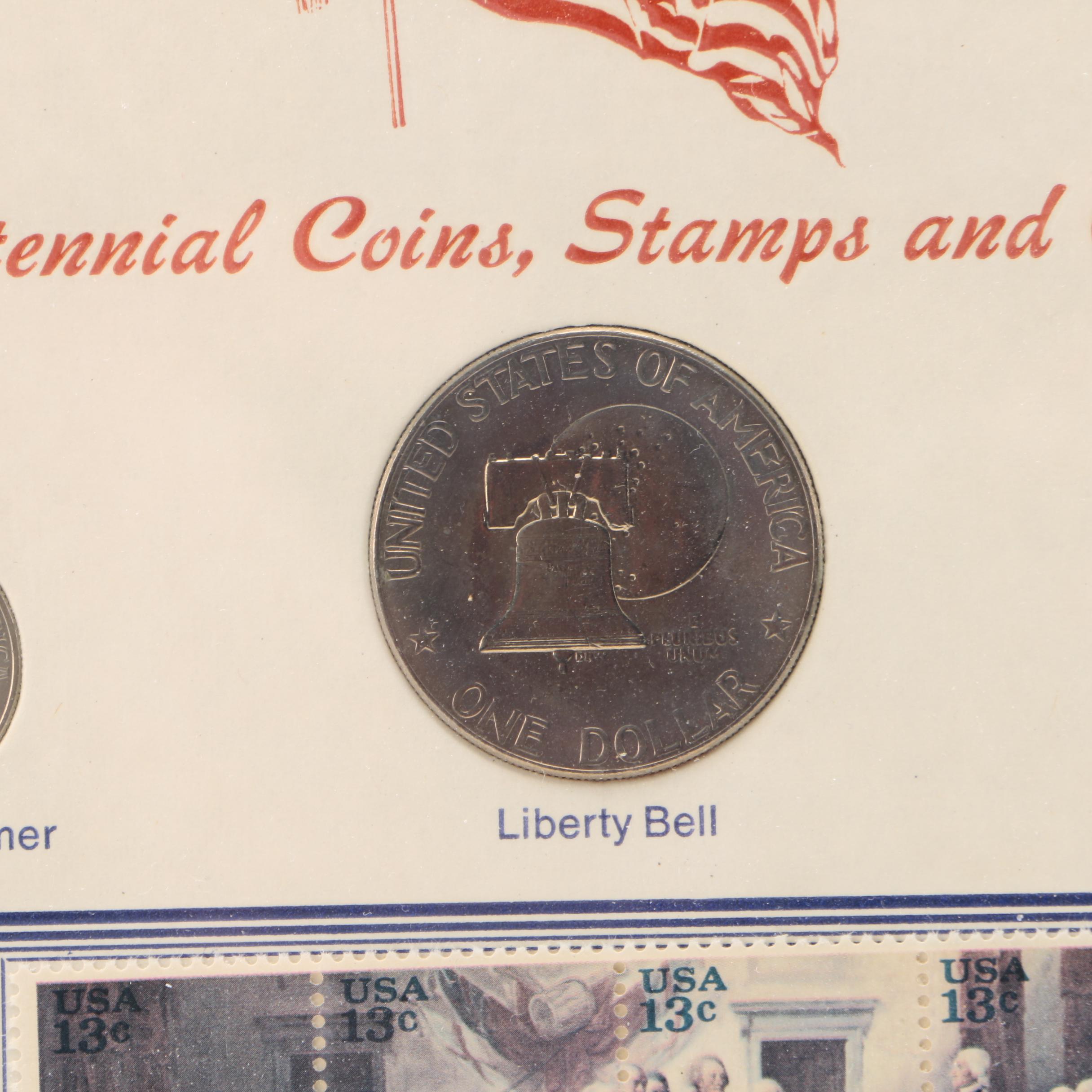Framed Bicentennial Coins and Currency