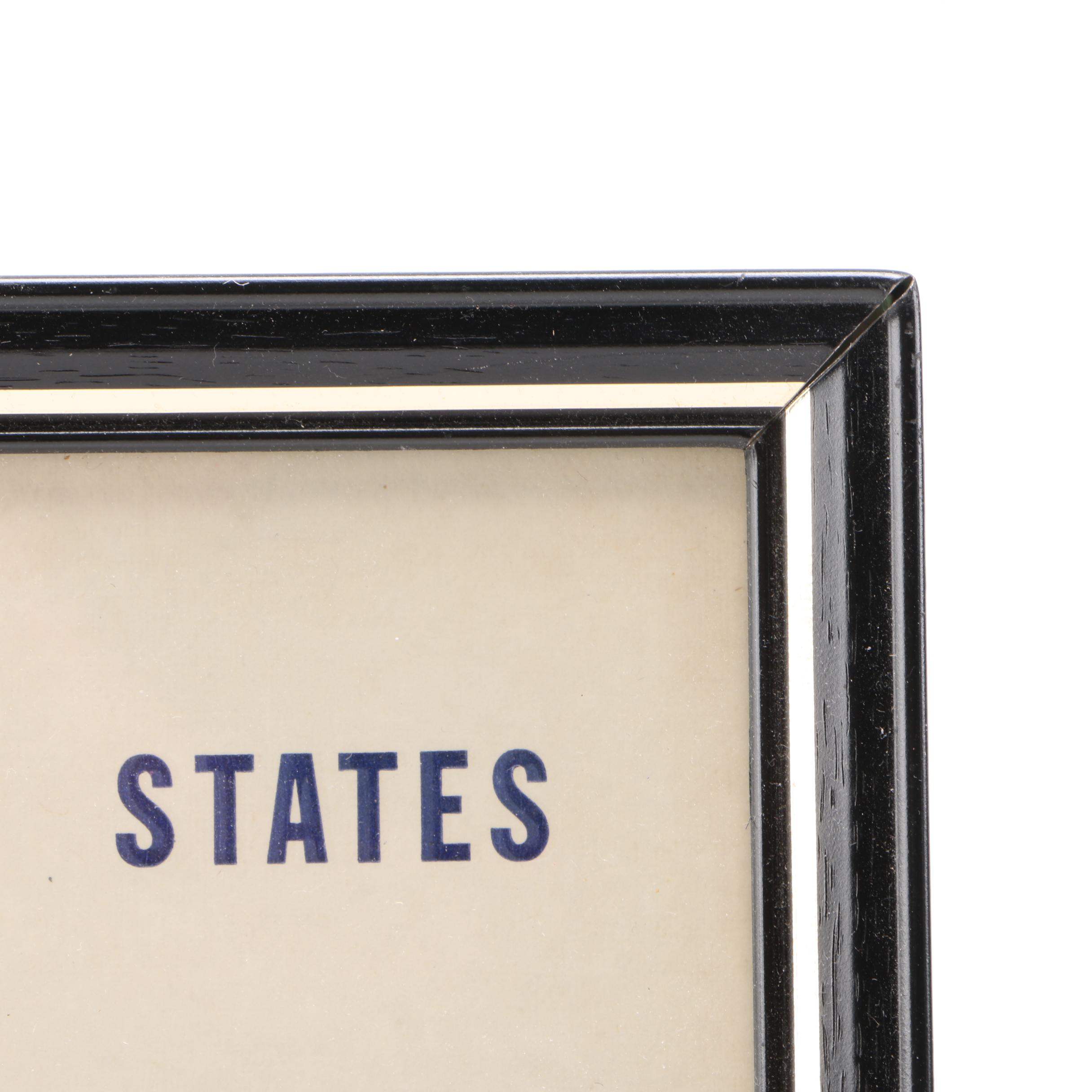 Framed Bicentennial Coins and Currency