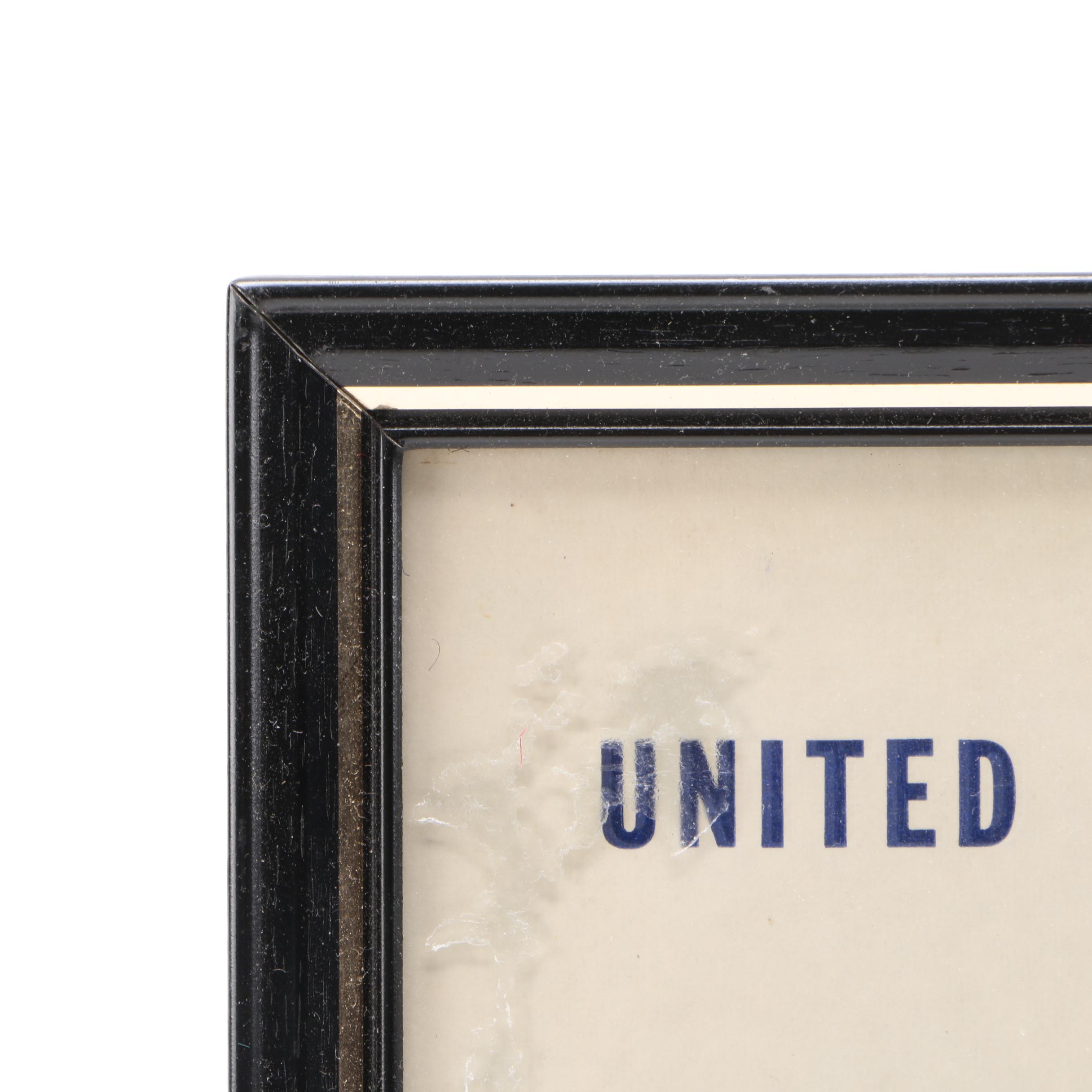 Framed Bicentennial Coins and Currency