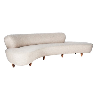 "Cloud" Sofa in Heathered Oatmeal Upholstery by Modernica "Cloud" Sofa in Heathered Oatmeal Upholstery by Modernica