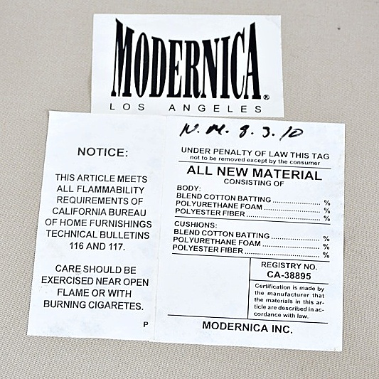 "Cloud" Sofa in Heathered Oatmeal Upholstery by Modernica