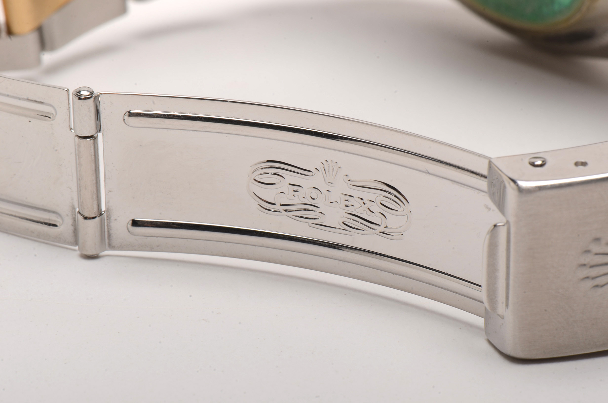 Rolex Perpetual Date 18K Yellow Gold and Stainless Steel 34.00 mm Black Automatic Watch