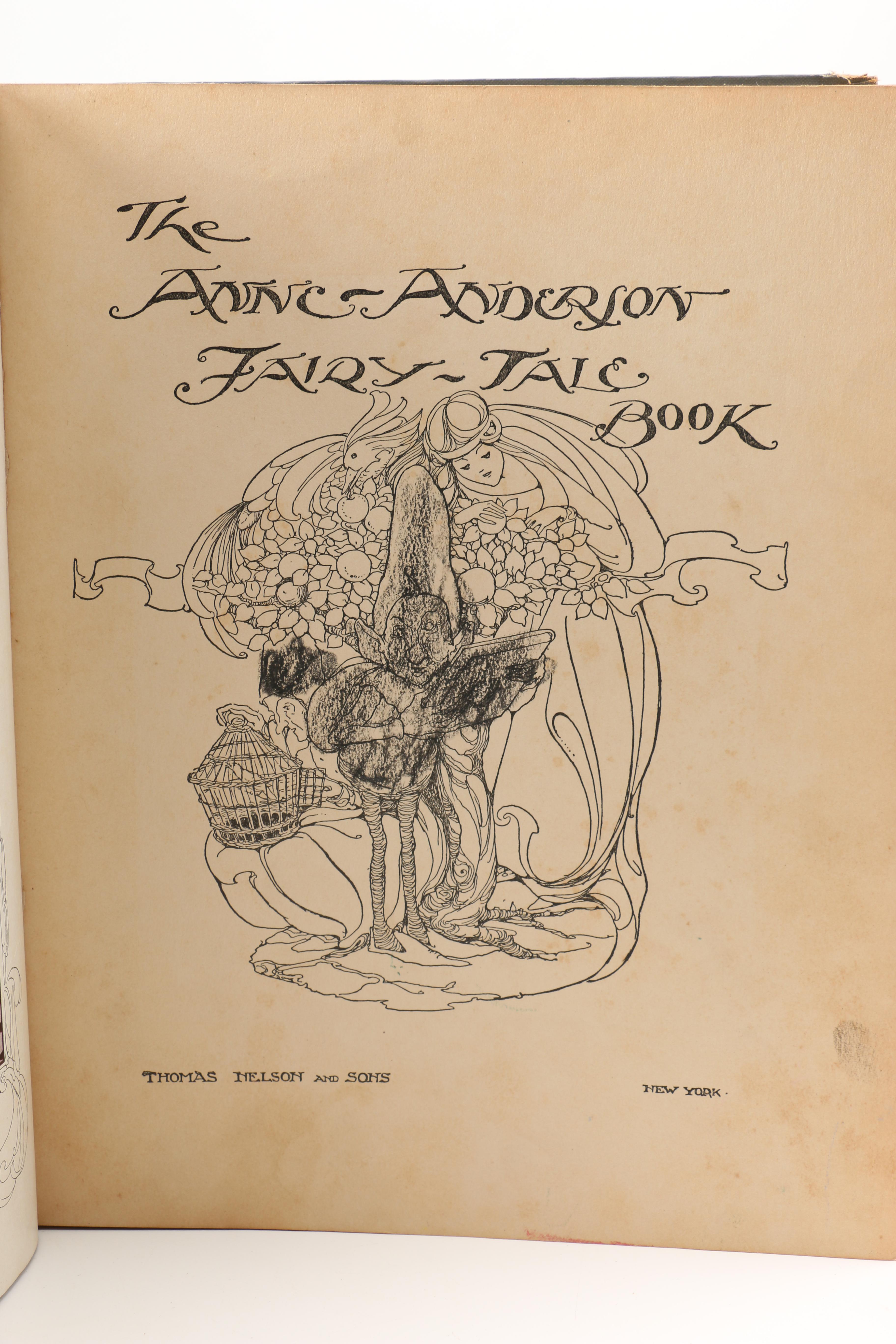 1926 "The Anne-Anderson Fairy-Tale Book" Children's Storybook