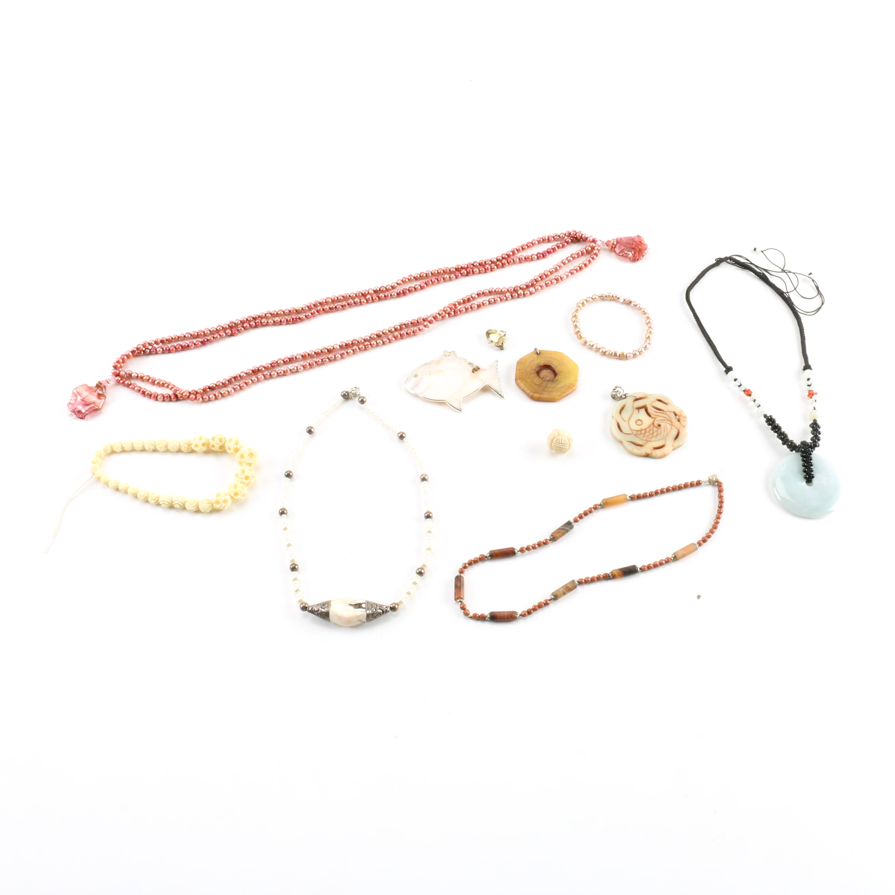 Costume Jewelry Featuring Cultured Pearls