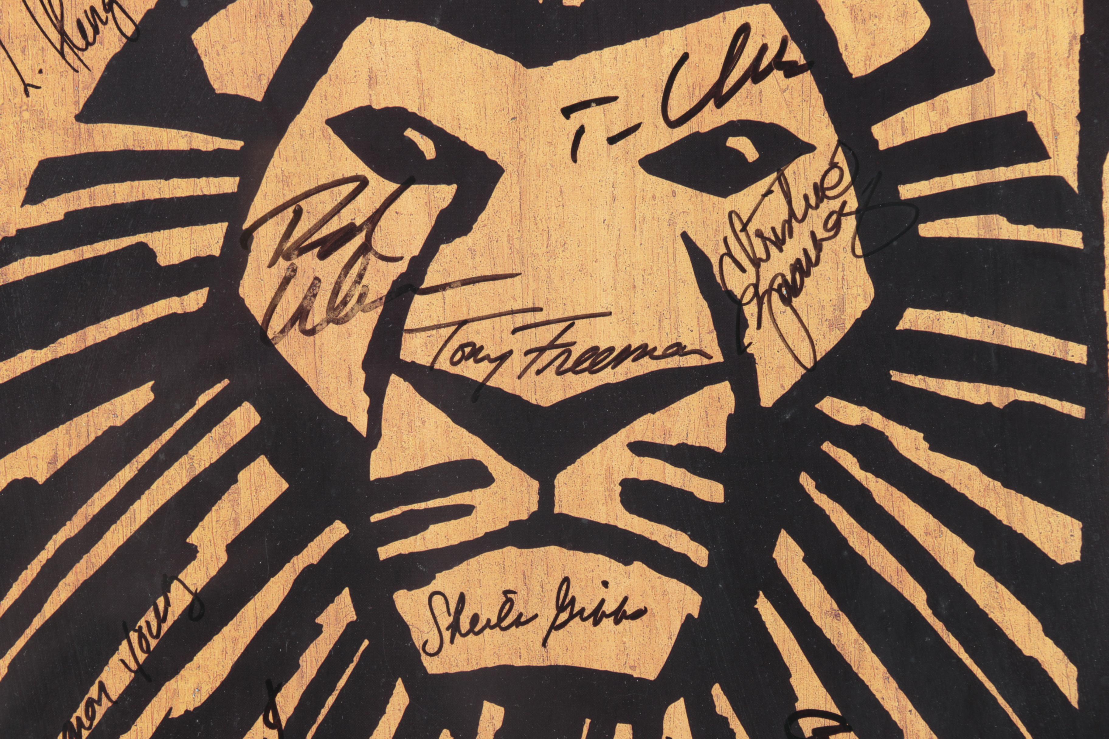 Cast Autographed "Lion King" Broadway Poster