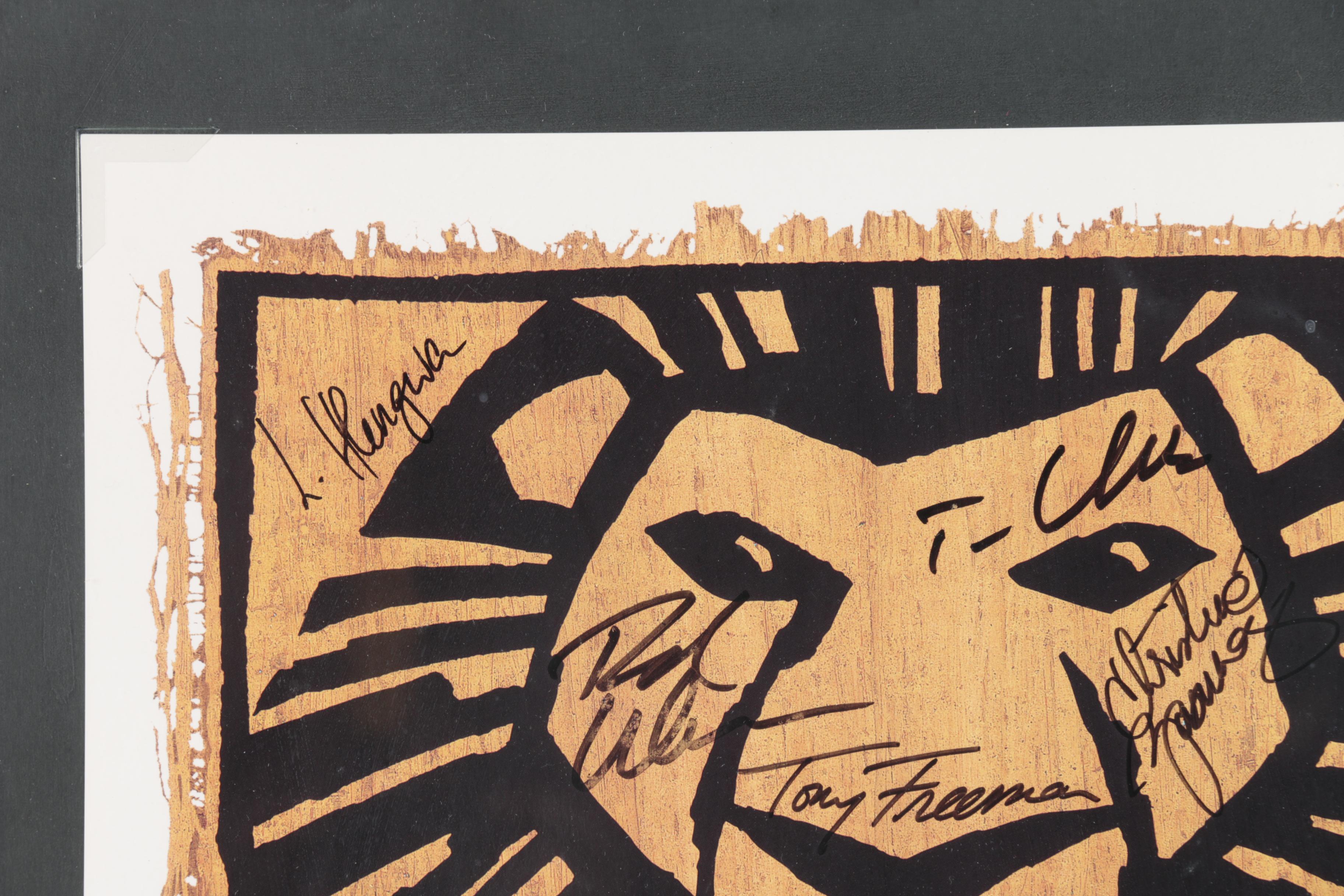 Cast Autographed "Lion King" Broadway Poster