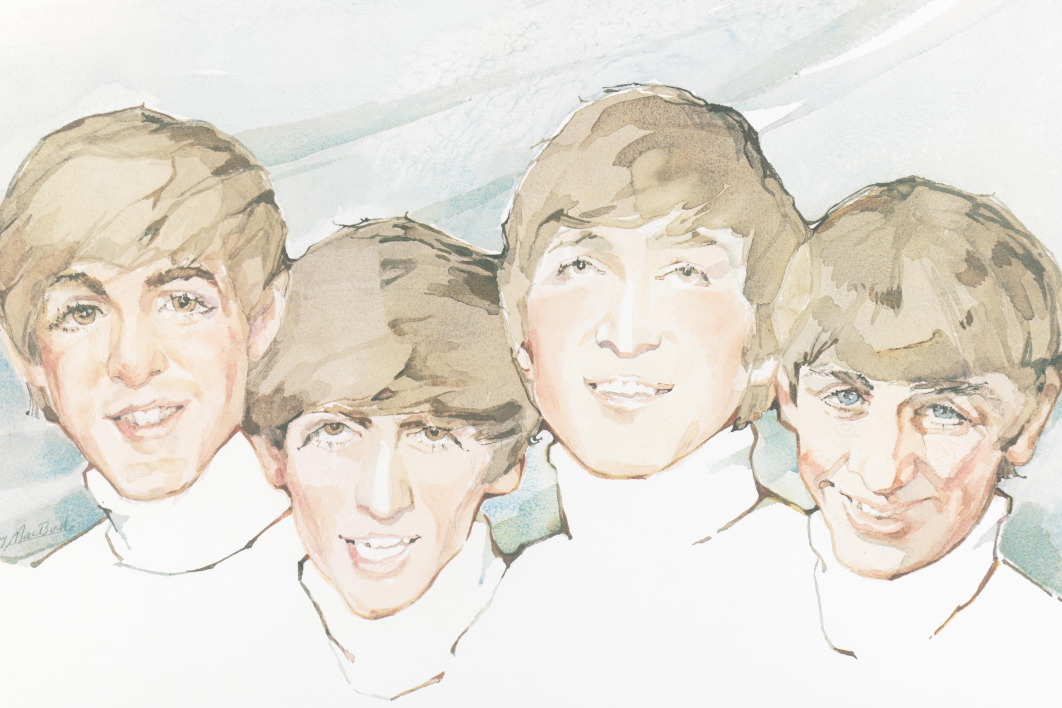 Offset Lithograph of Rosemary MacBird of The Beatles