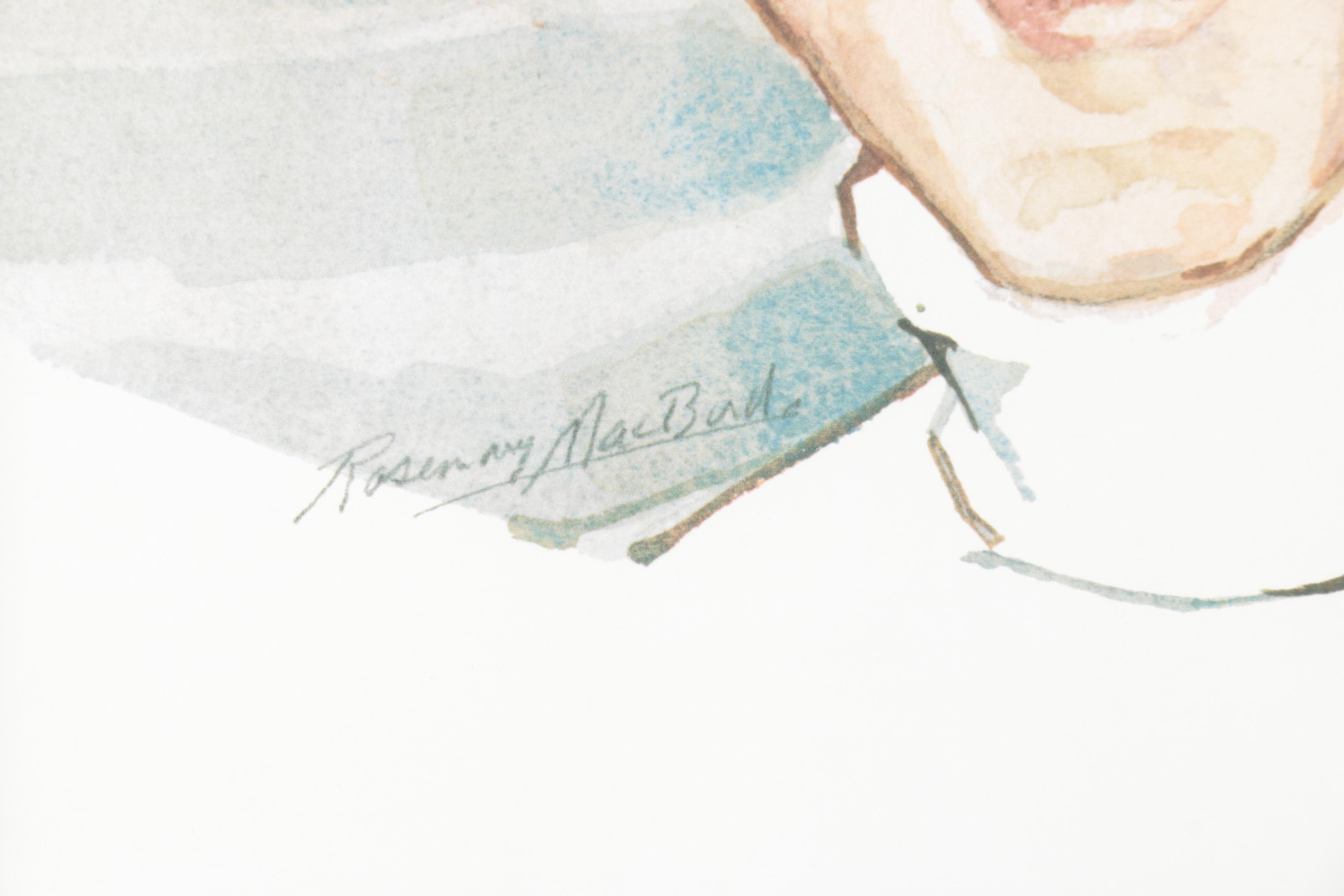 Offset Lithograph of Rosemary MacBird of The Beatles