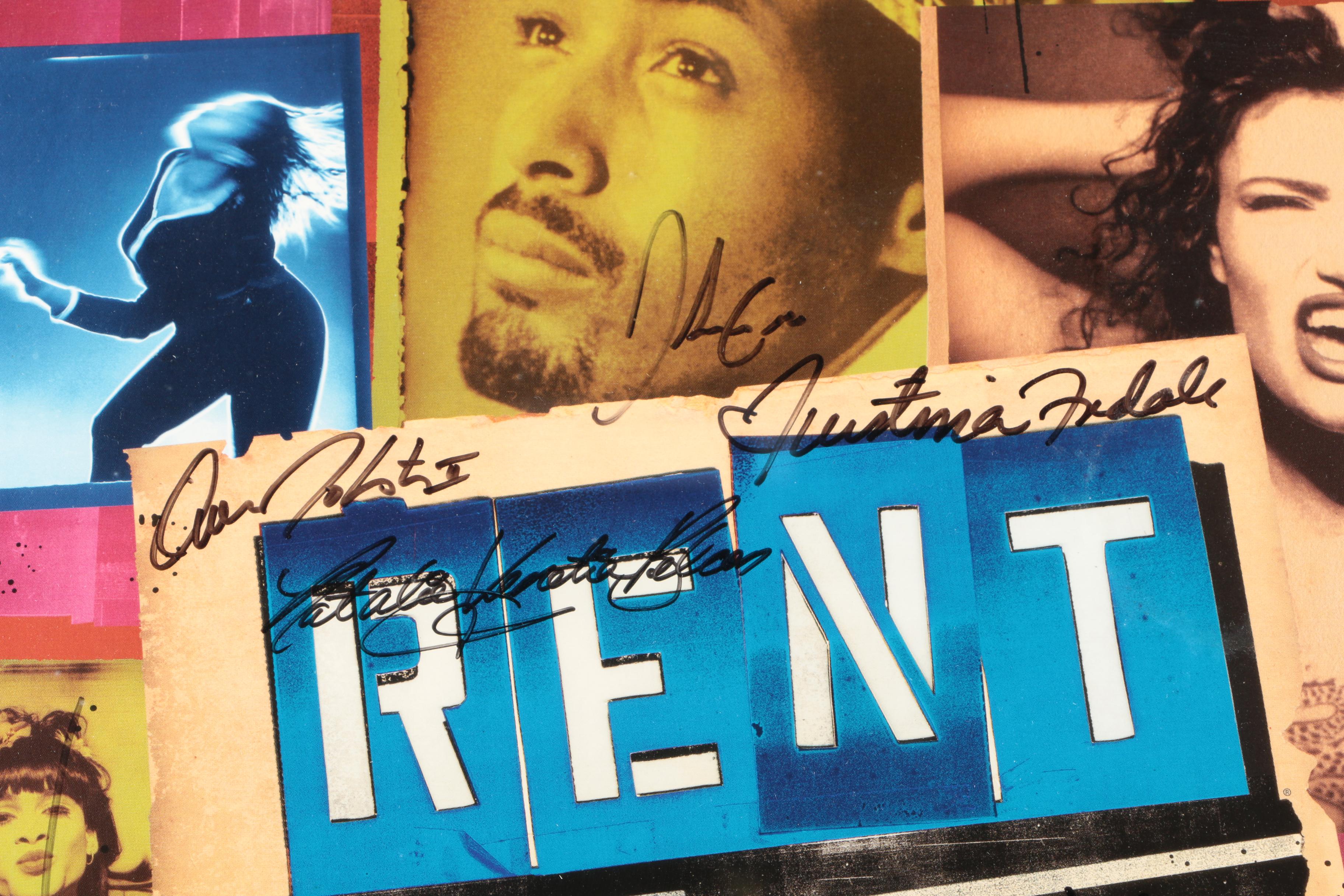 "Rent" Cast Autographed Poster