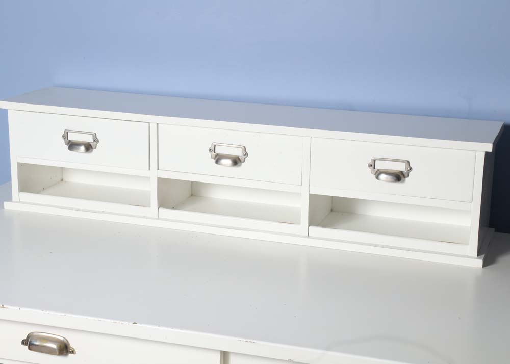 White Writing Desk with Hutch by Pottery Barn