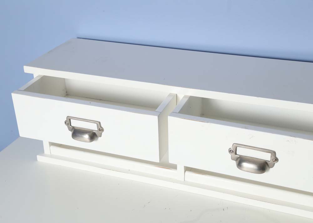 White Writing Desk with Hutch by Pottery Barn