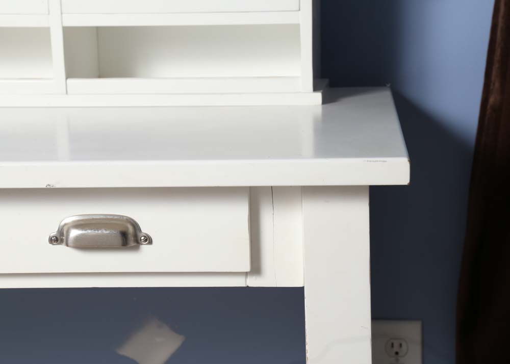 White Writing Desk with Hutch by Pottery Barn