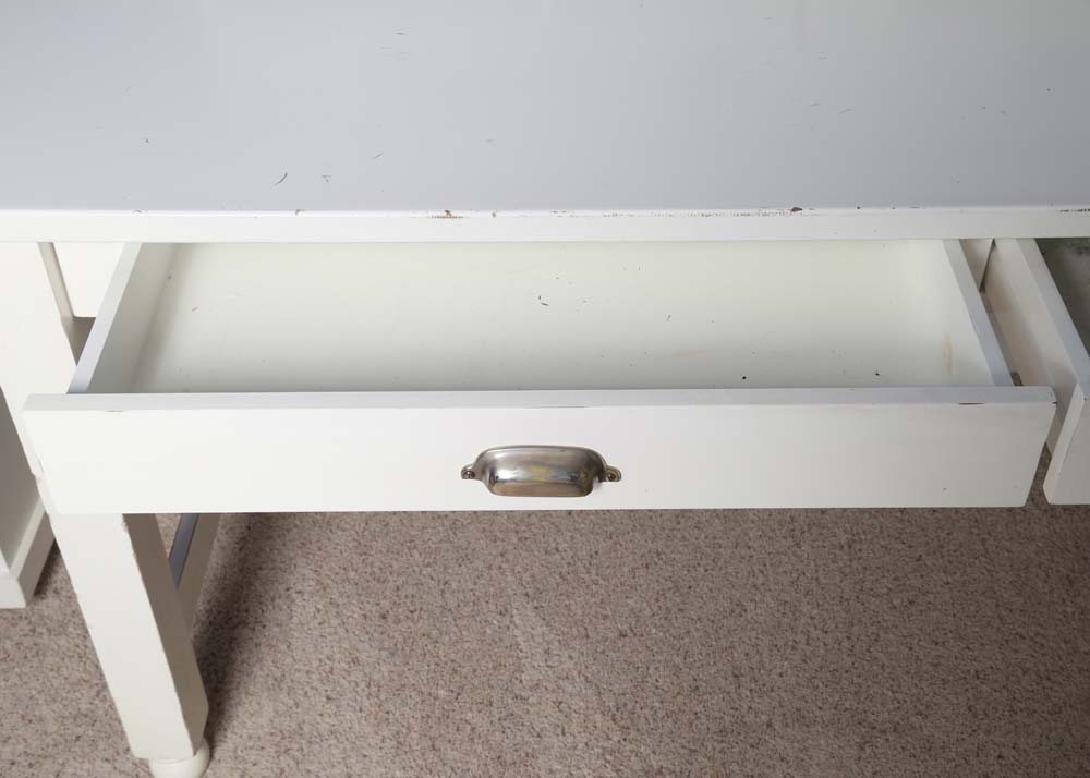 White Writing Desk with Hutch by Pottery Barn