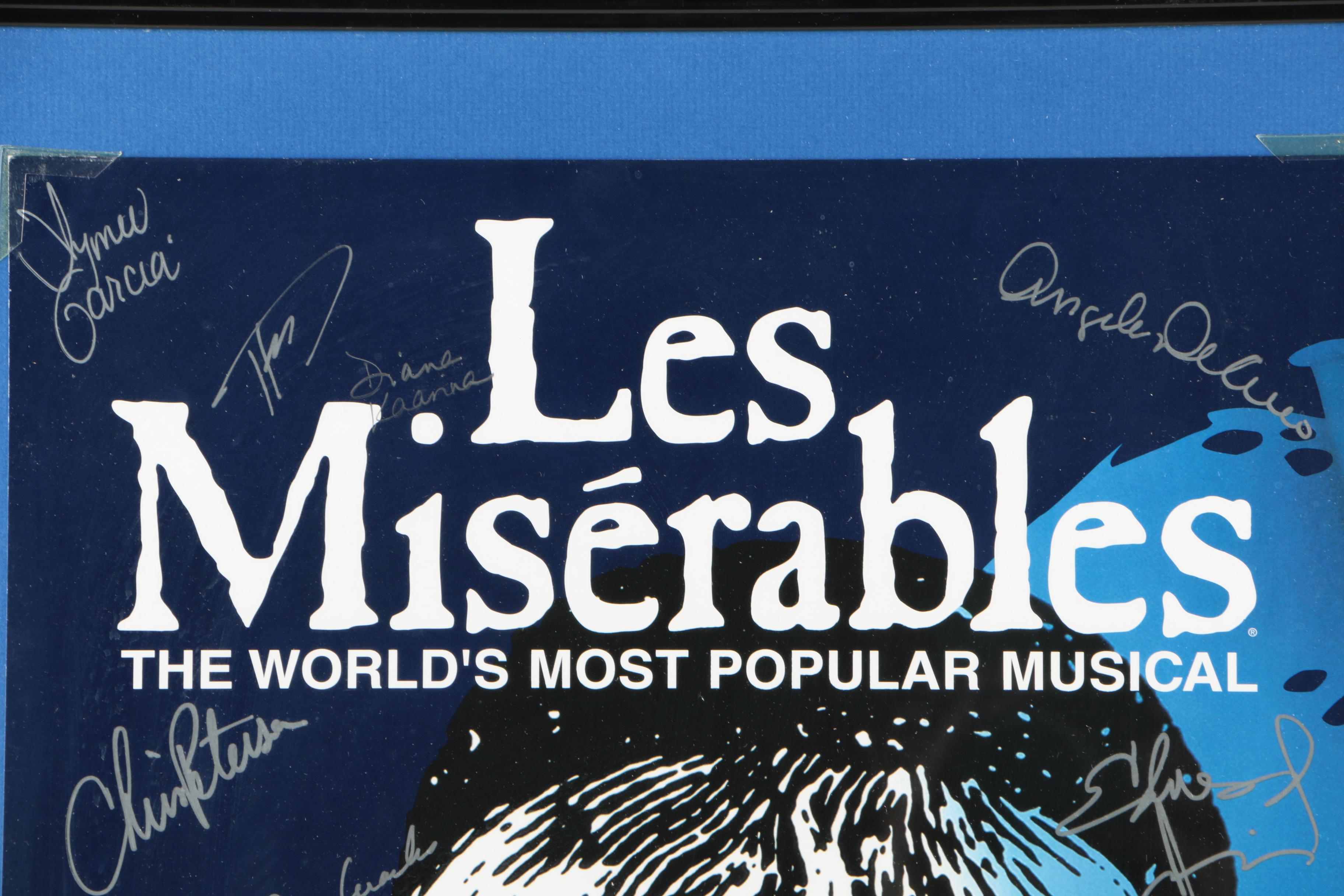 Cast Autographed "Les Miserables" Poster