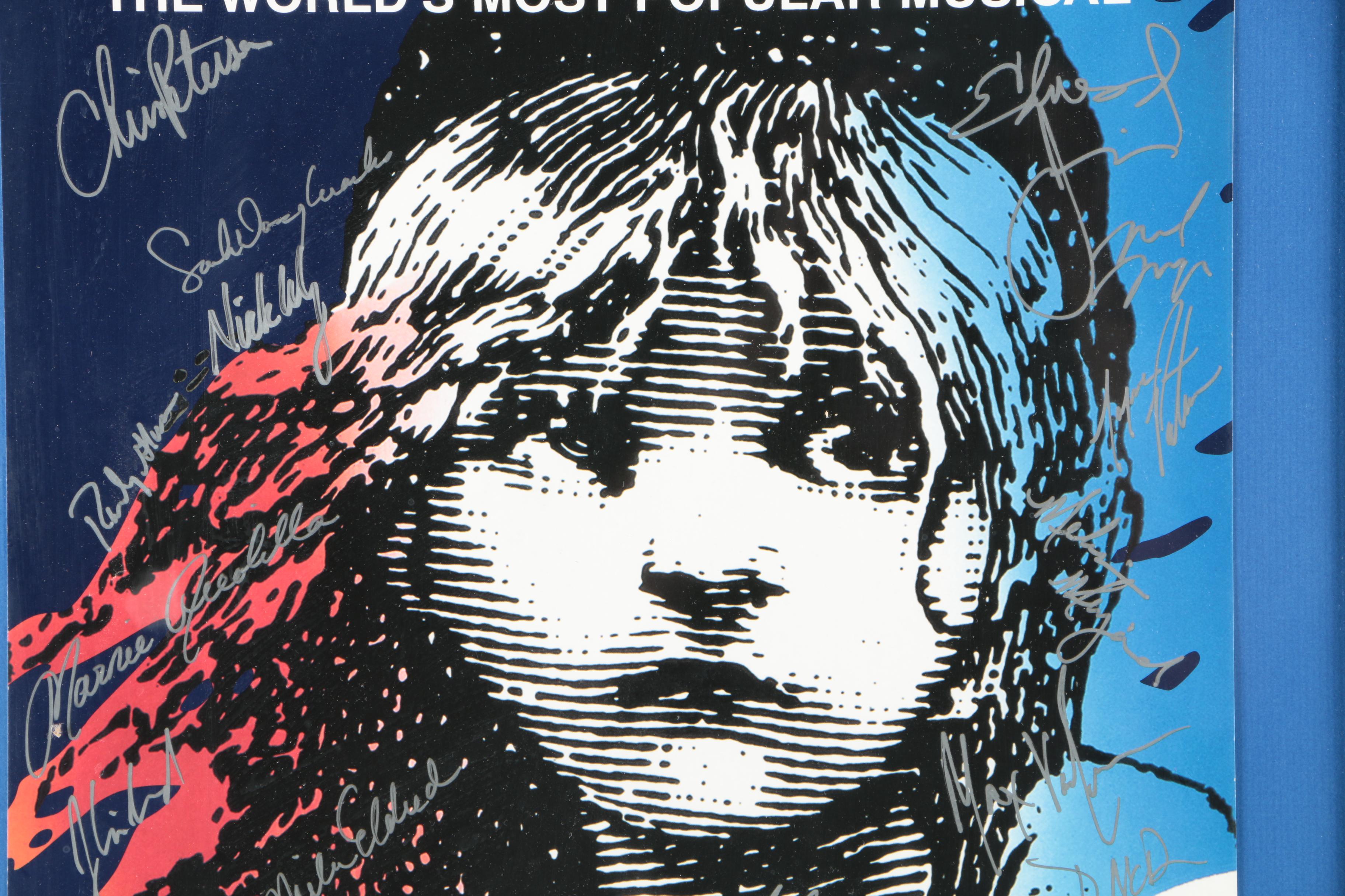Cast Autographed "Les Miserables" Poster