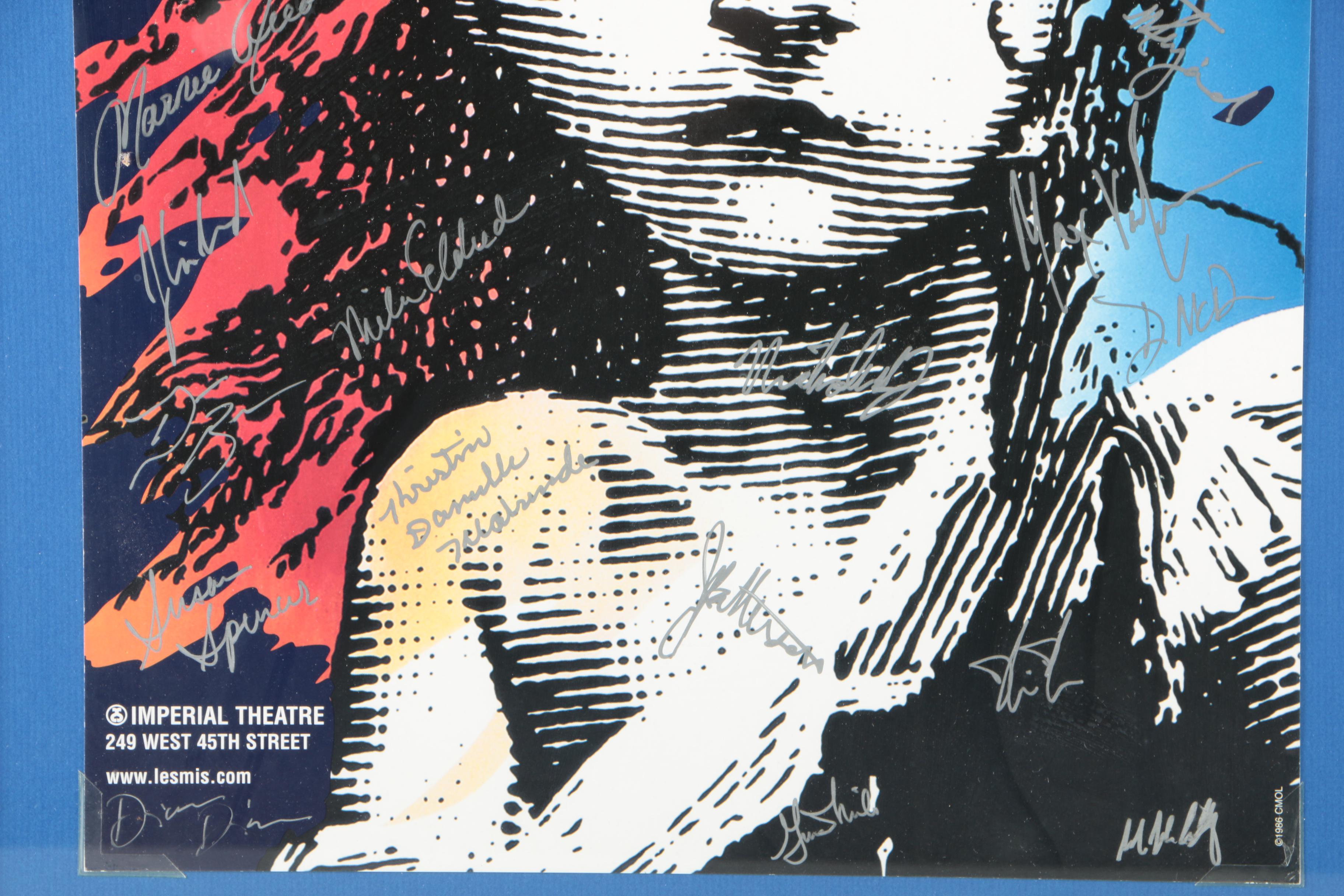 Cast Autographed "Les Miserables" Poster