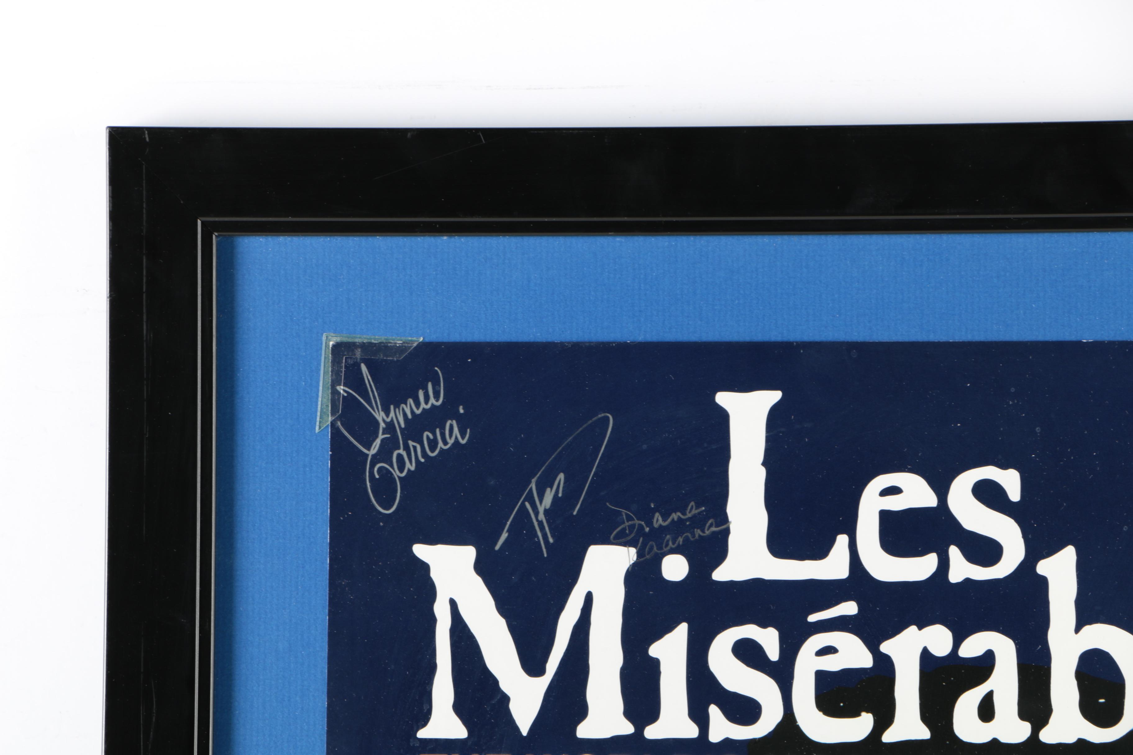 Cast Autographed "Les Miserables" Poster