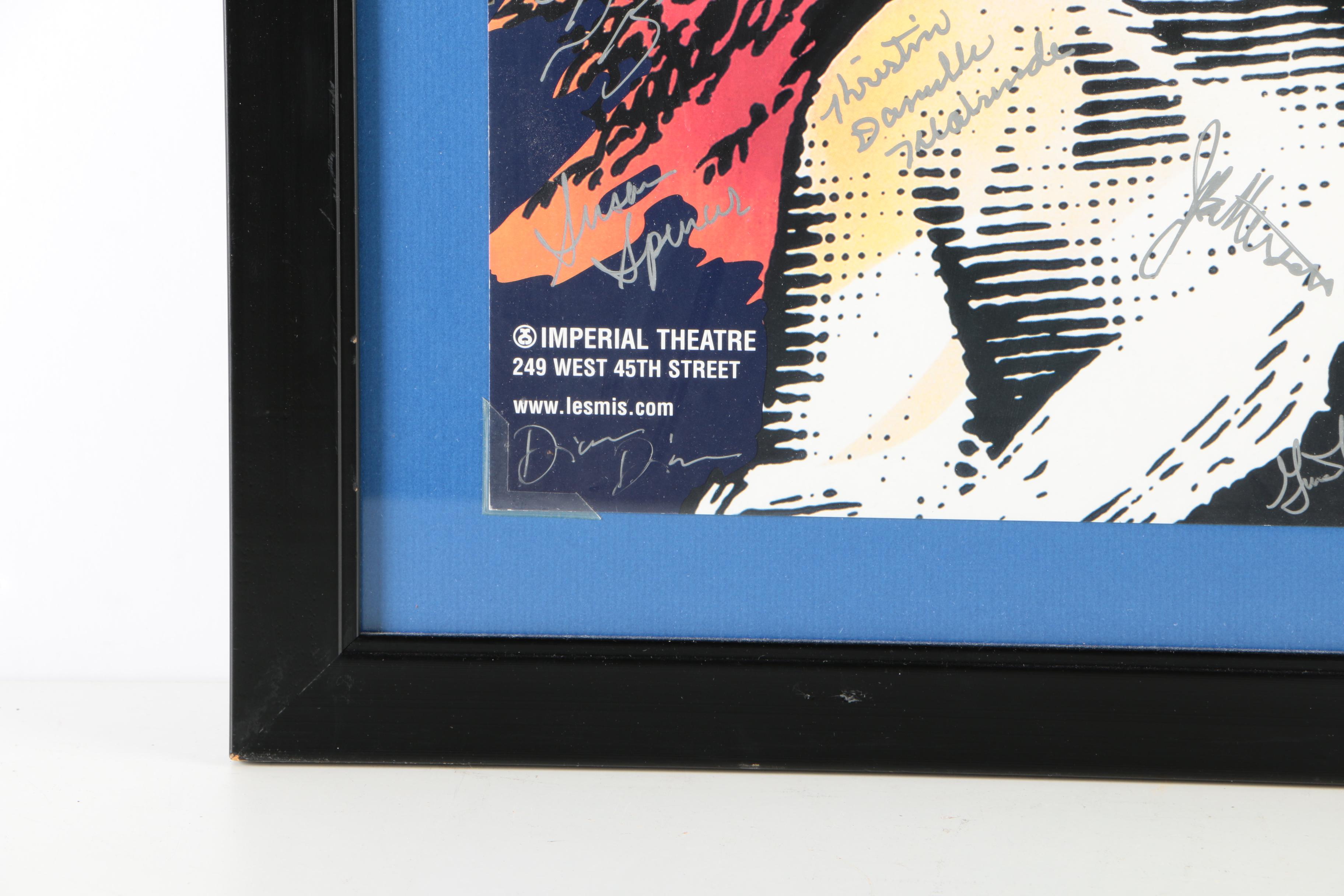 Cast Autographed "Les Miserables" Poster