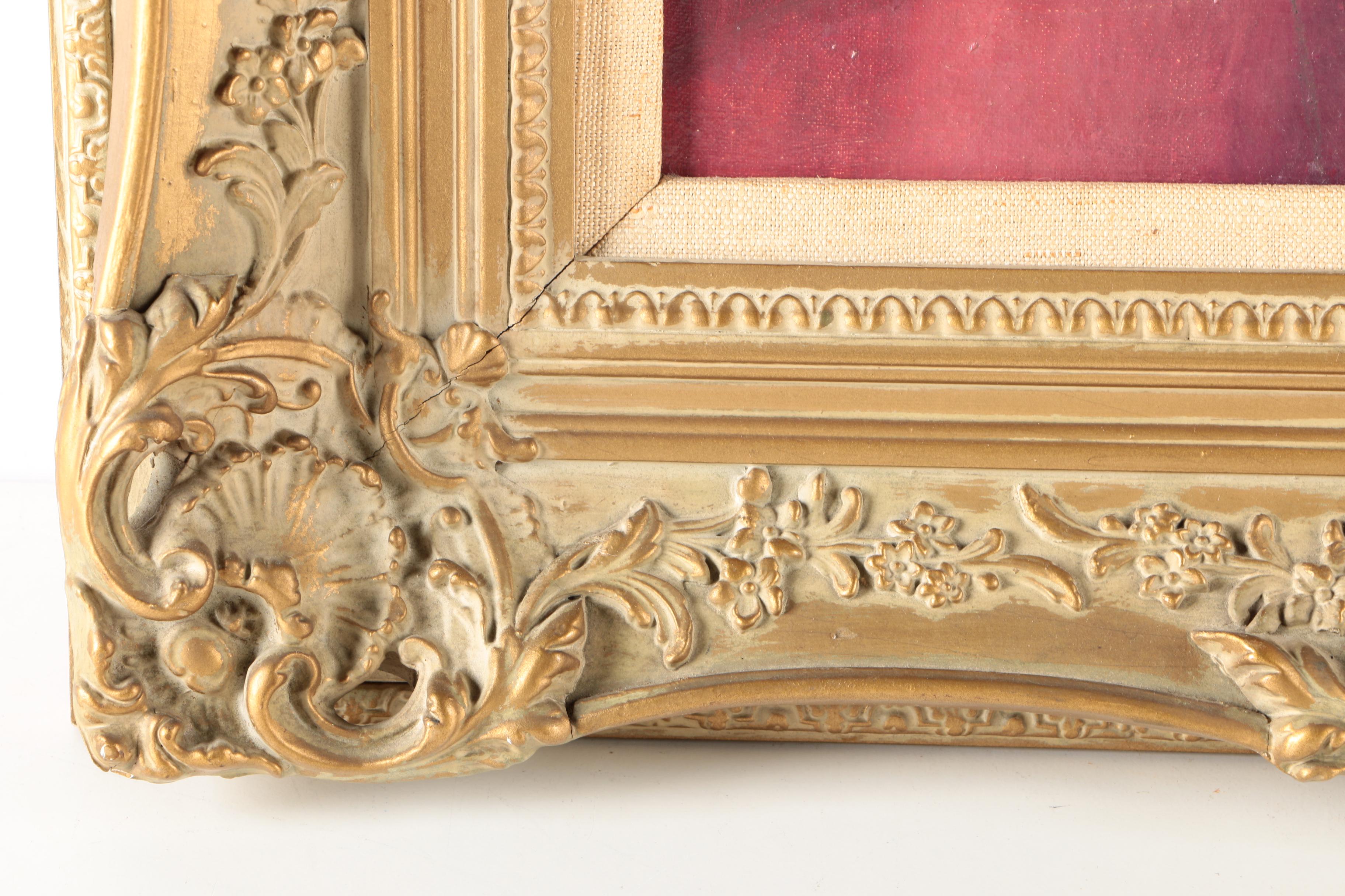 S. Green Oil Painting on Canvas Board of Still Life