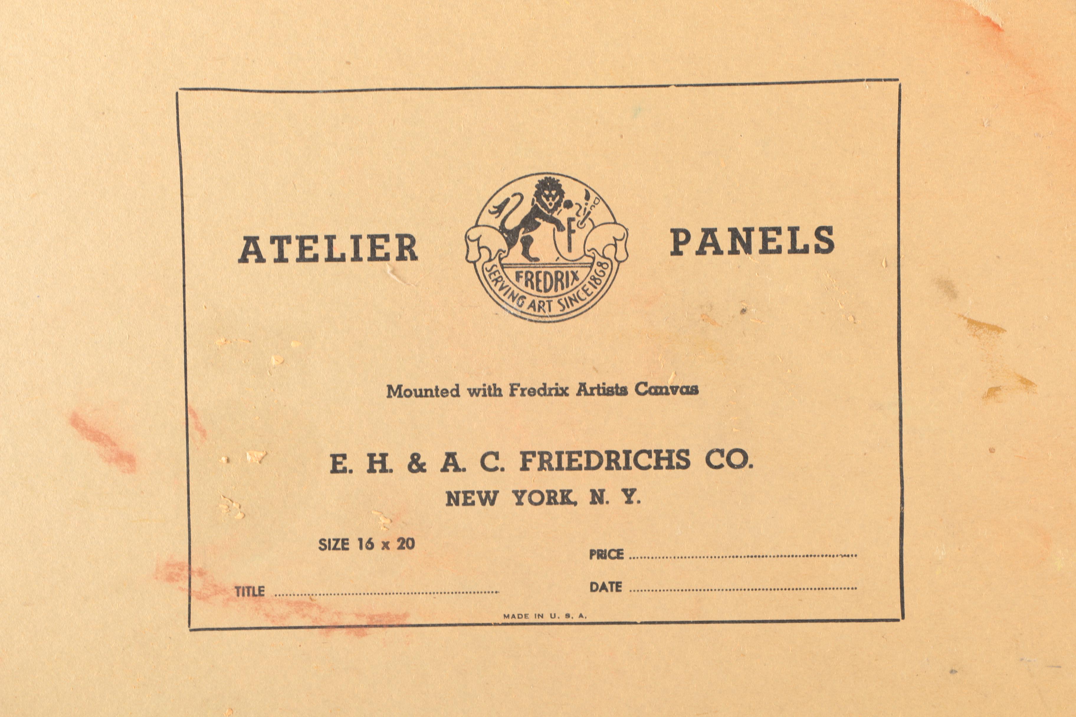 S. Green Oil Painting on Canvas Board of Still Life