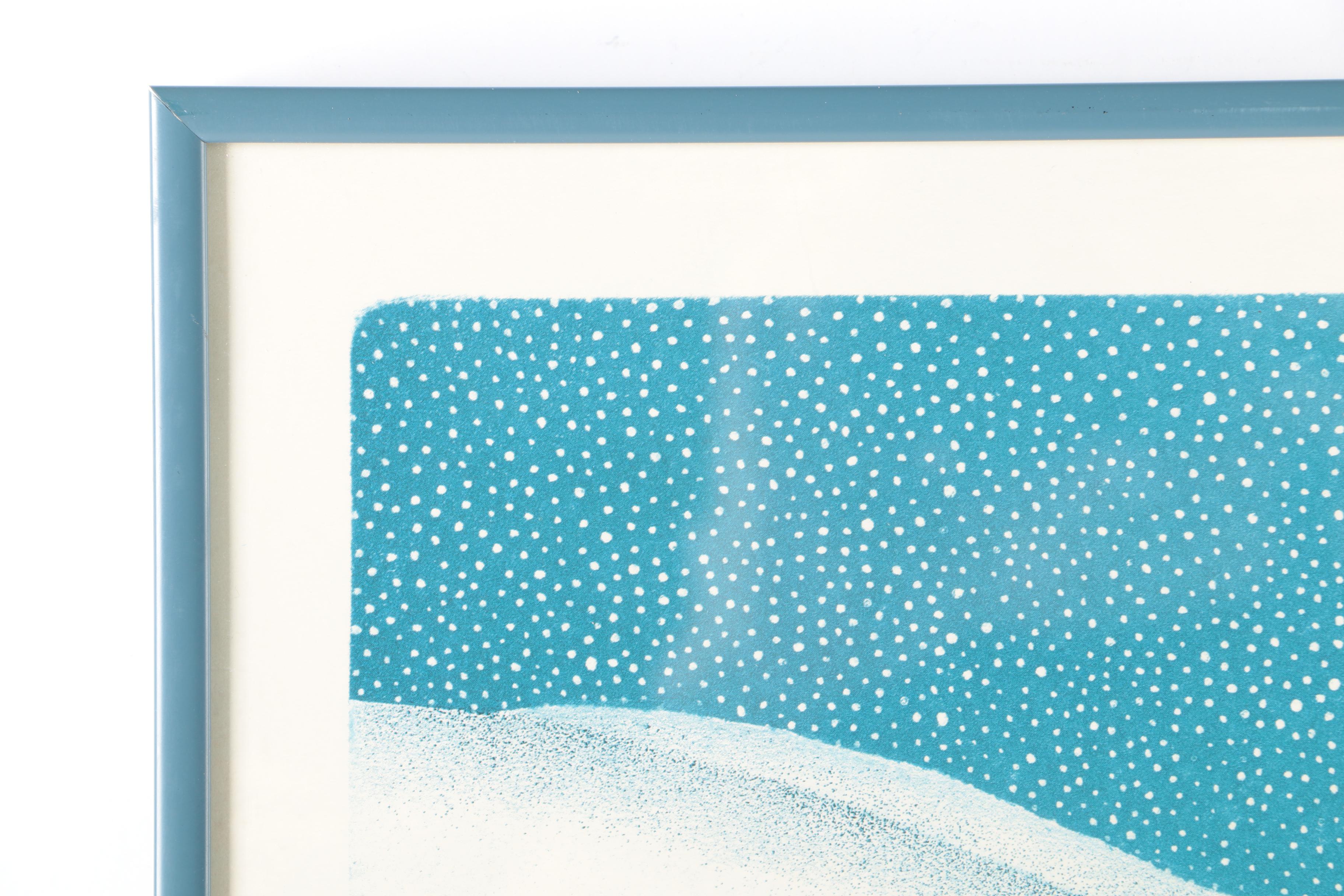 Cuca Romley Offset Lithograph on Paper "Winter Lights"