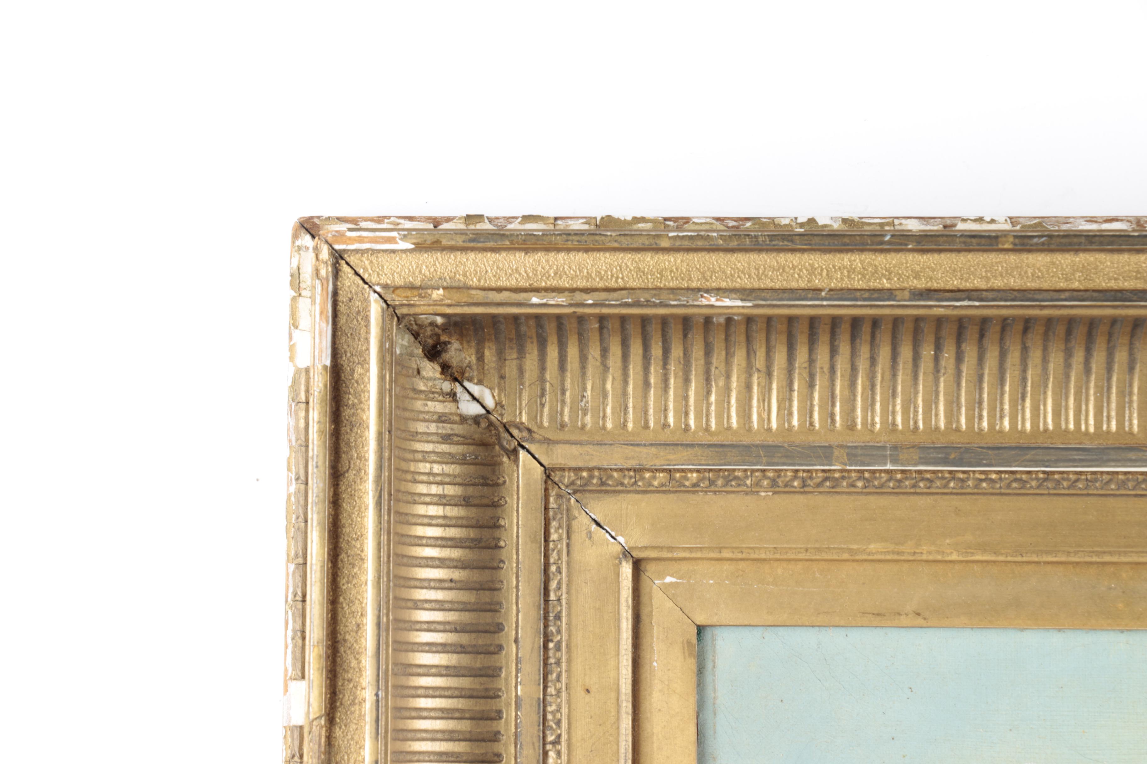 Antique Hudson River School Oil Painting on Canvas of a Landscape