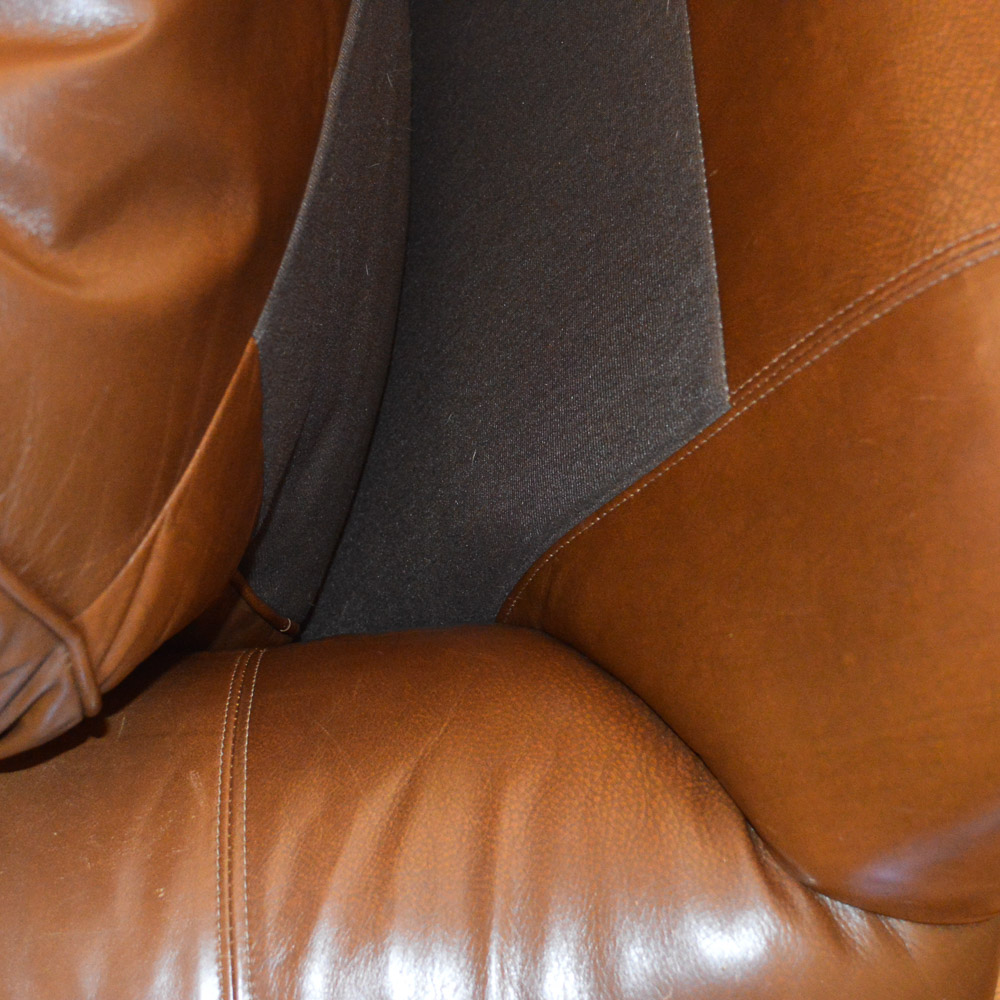 "Earnest Hemingway Collection" Brown Leather Sofa by Thomasville