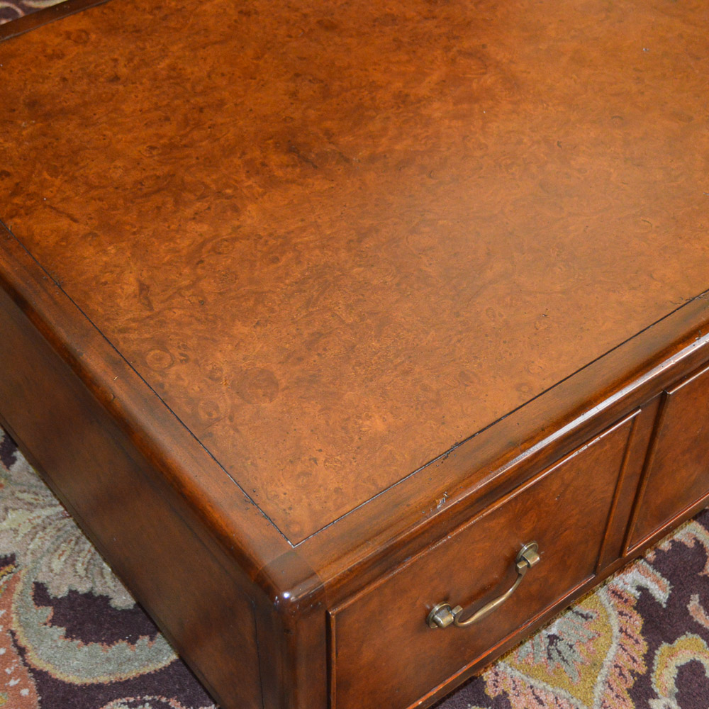 "Ernest Hemingway Collection" Burl Coffee Table by Thomasville