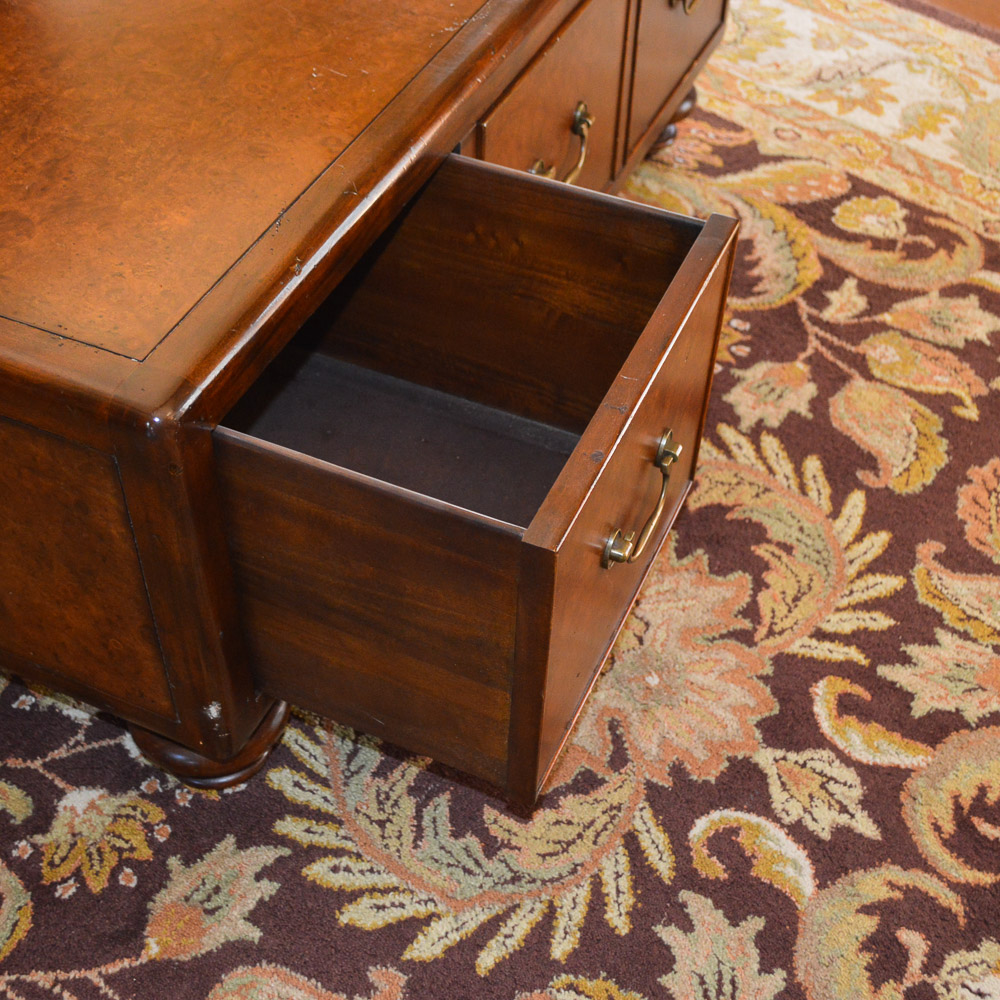 "Ernest Hemingway Collection" Burl Coffee Table by Thomasville