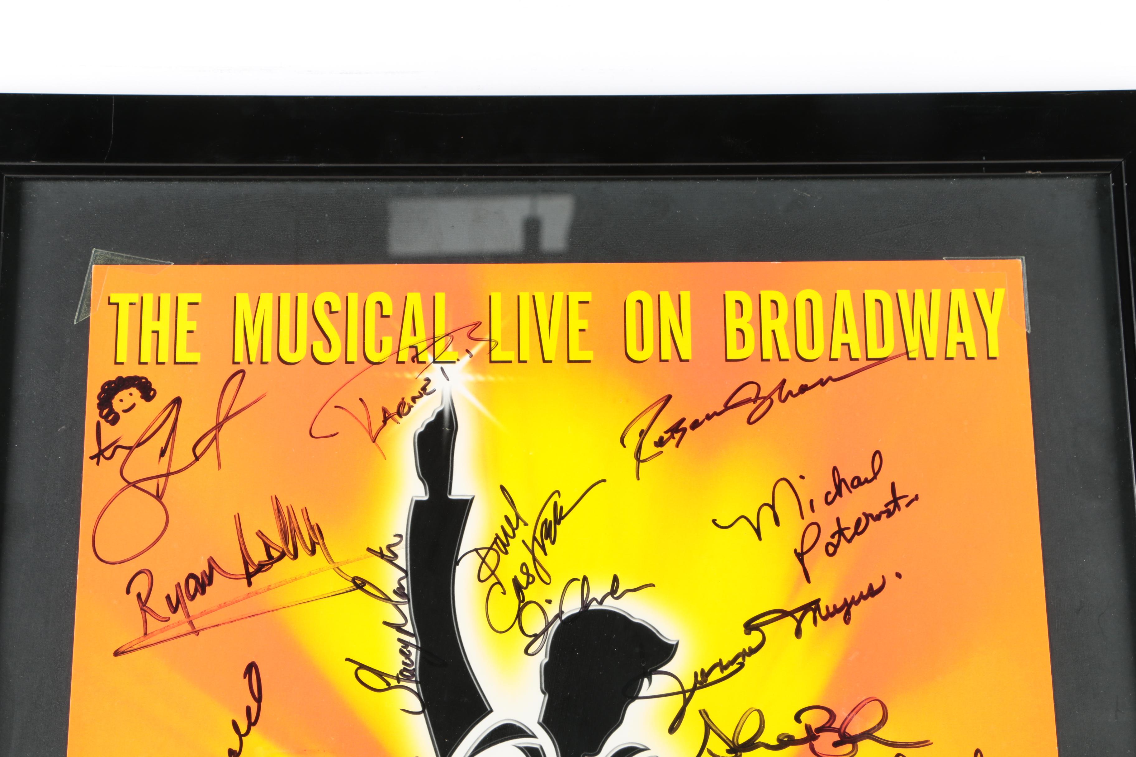 Offset Lithograph "Saturday Night Fever" Signed Broadway Musical Poster