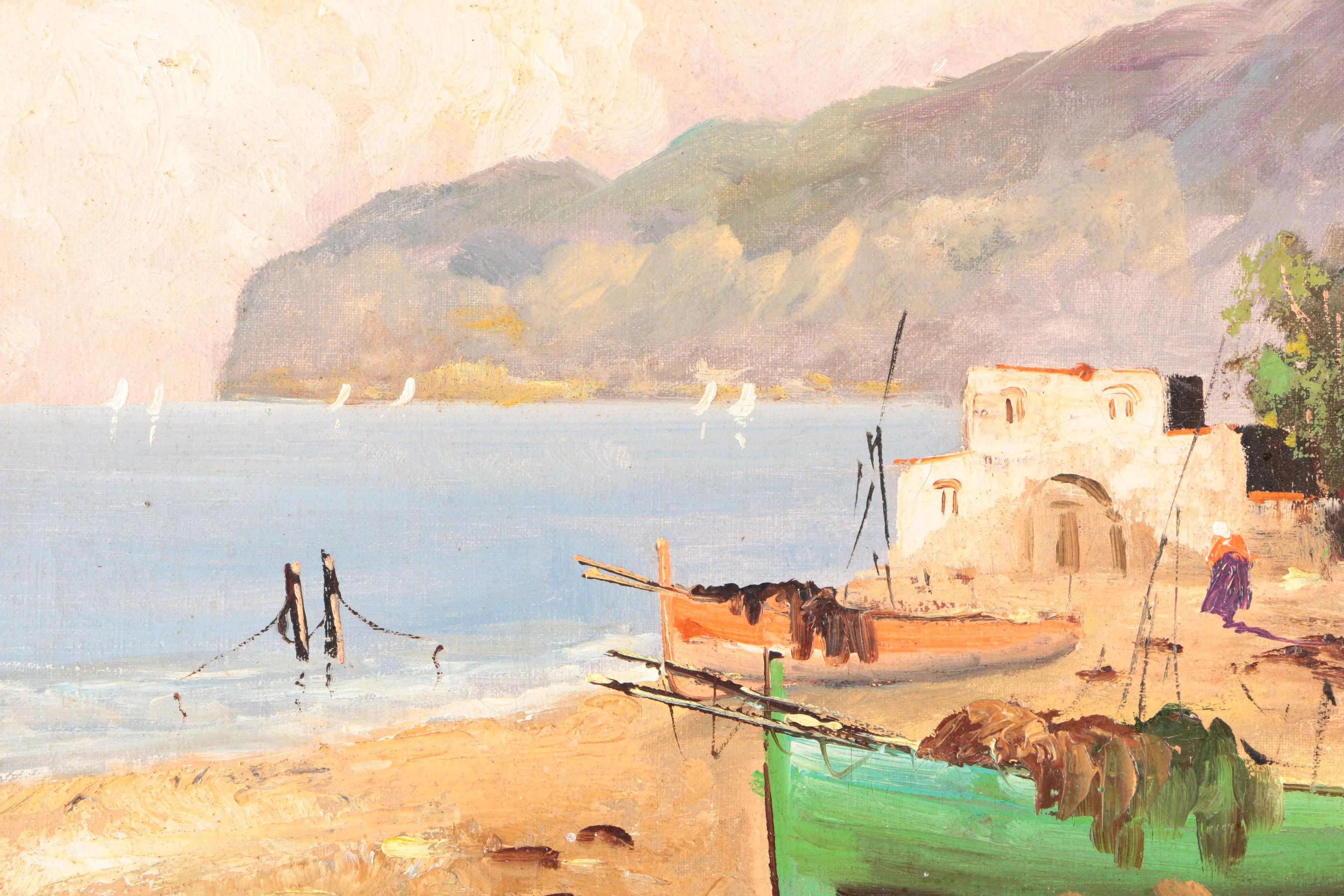 Oil Painting on Canvas of Coastal Scene